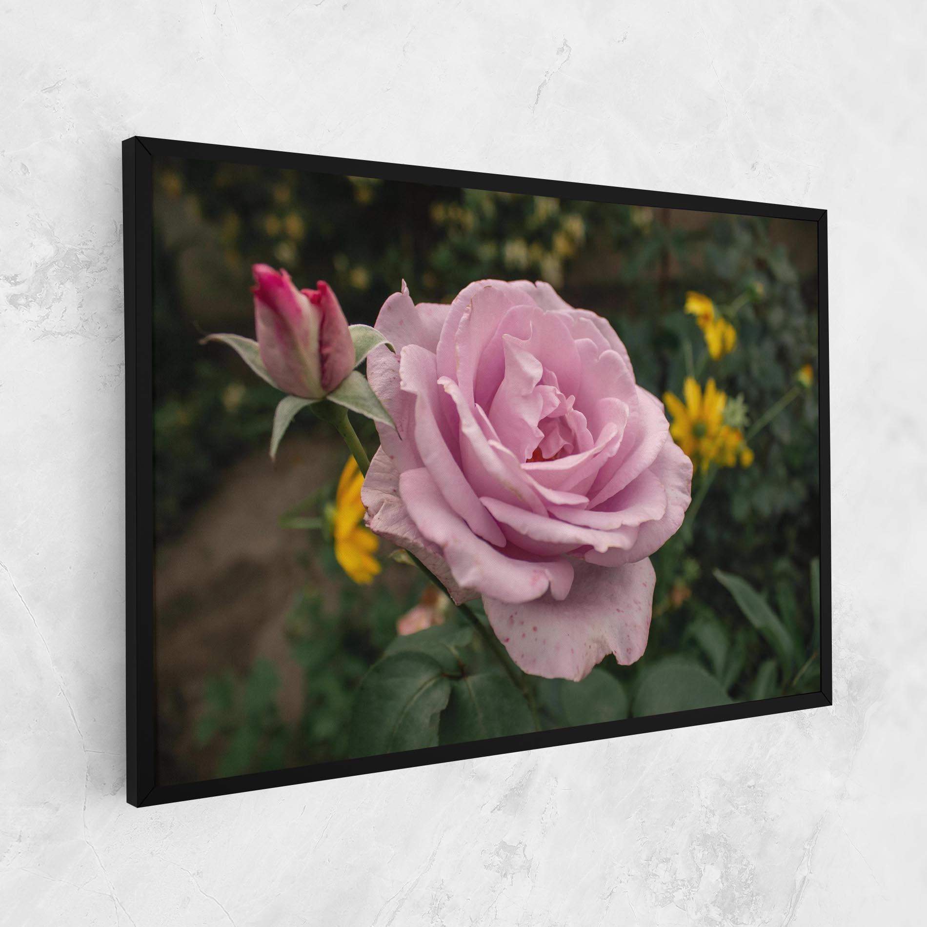 Tablou Canvas Garden Pink Rose mockup 1