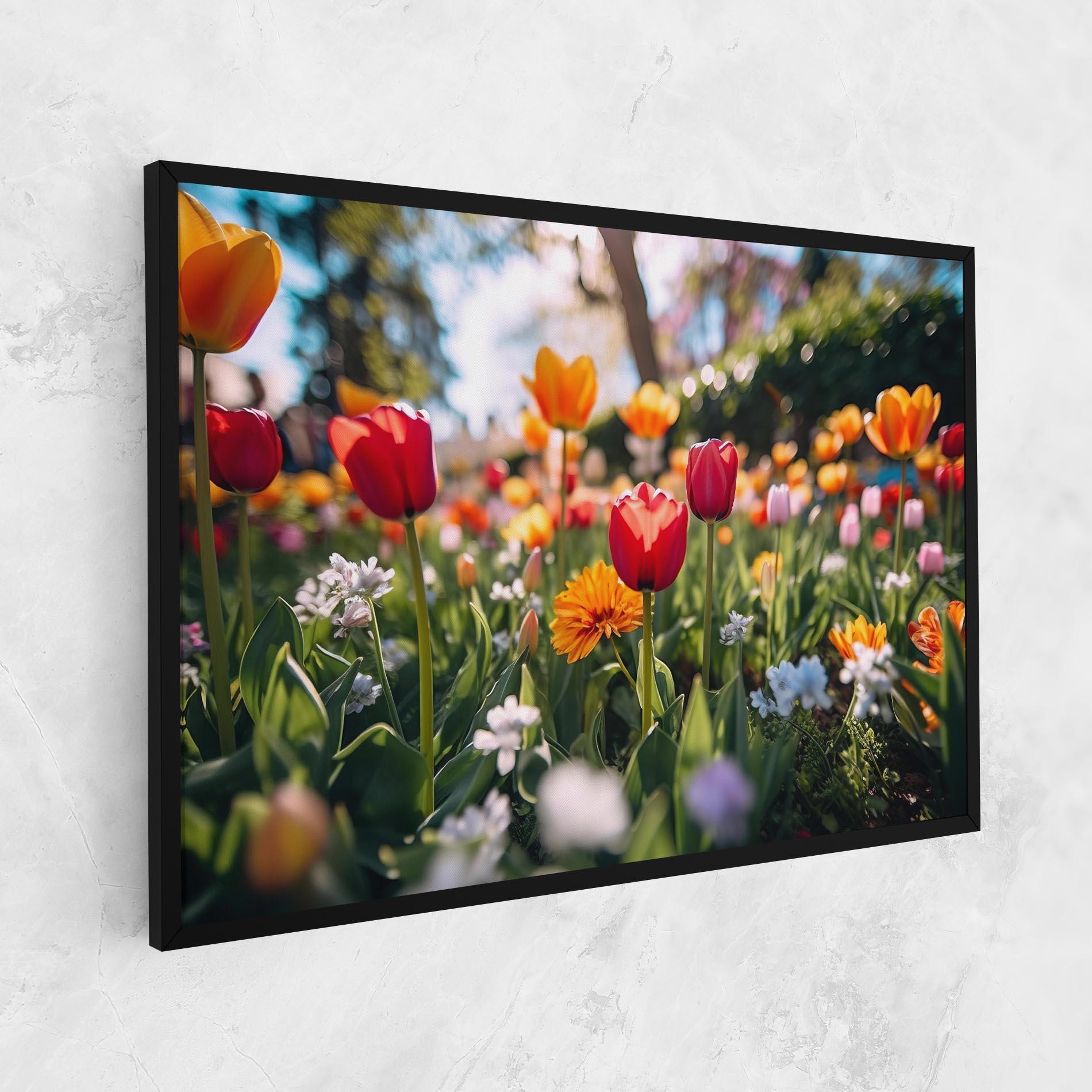 Tablou Canvas Garden Tulips Mix mockup 1