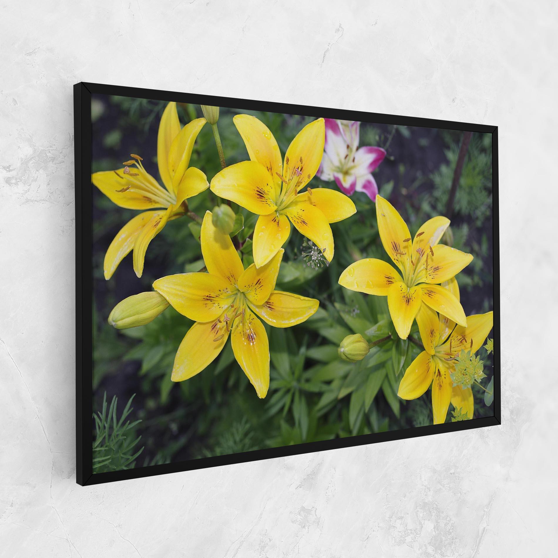 Tablou Canvas Yellow Flowers mockup 1