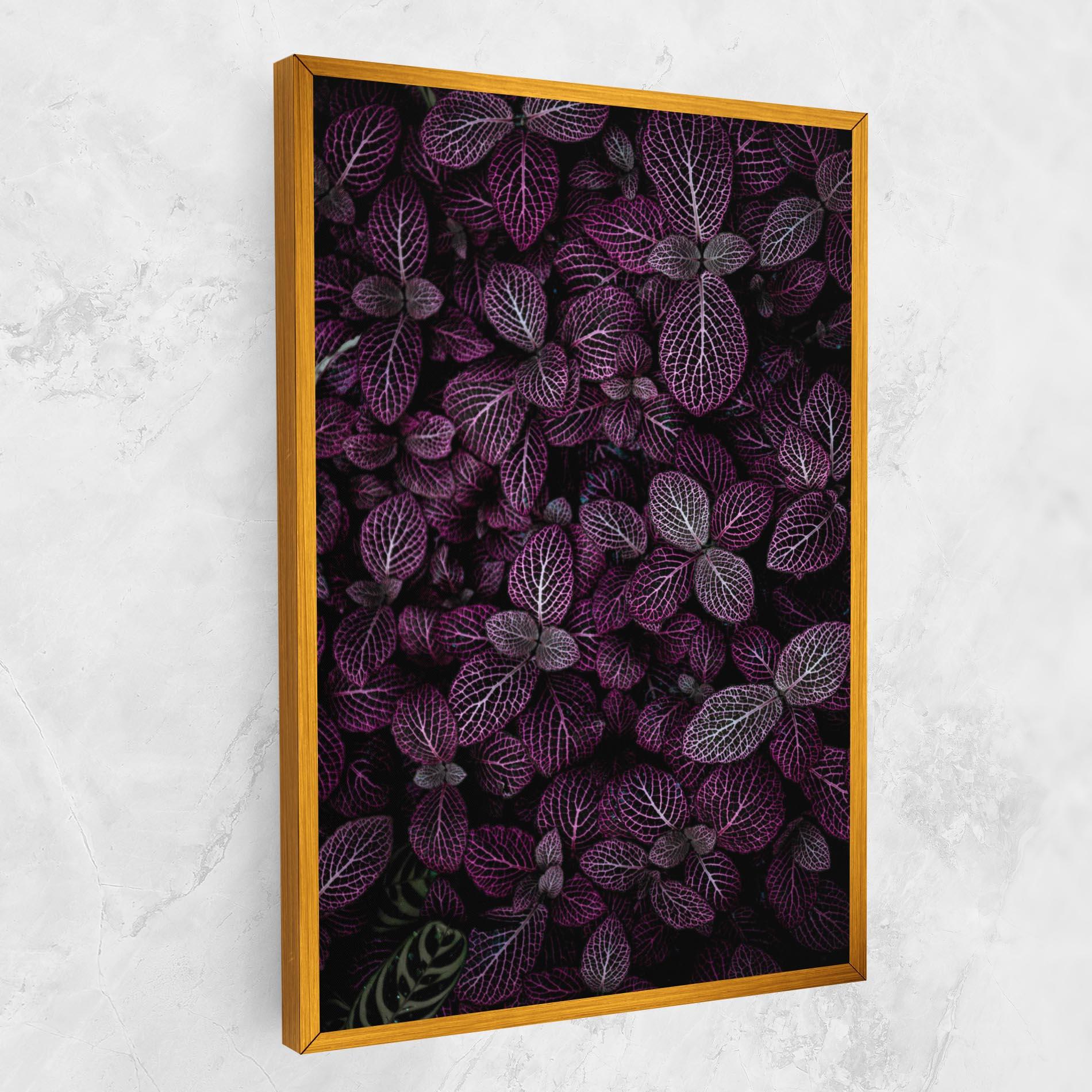 Tablou Canvas Purple Leaves mockup 1