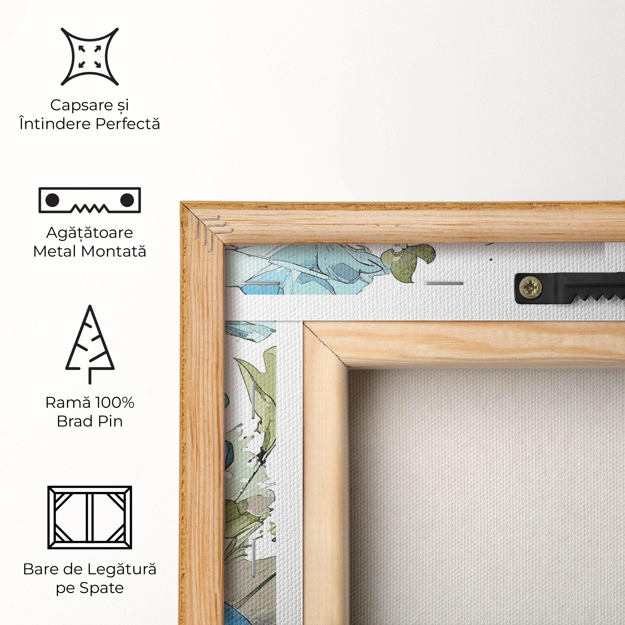 Tablou Canvas Blue Wild Plant mockup 5