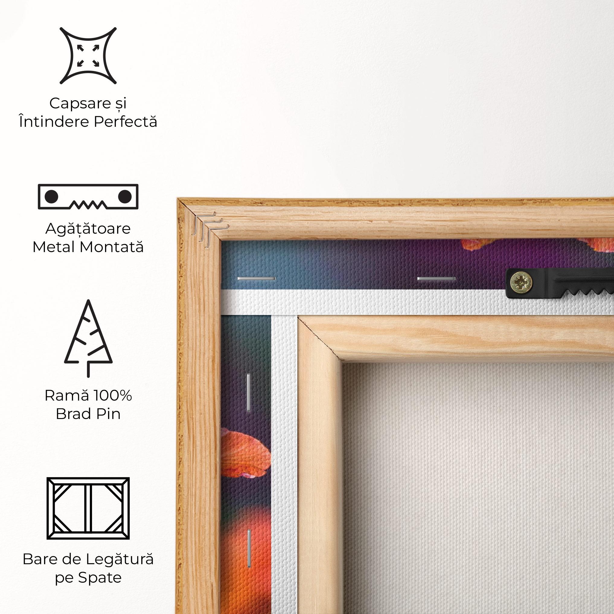 Tablou Canvas Orange Wild Flower mockup 5