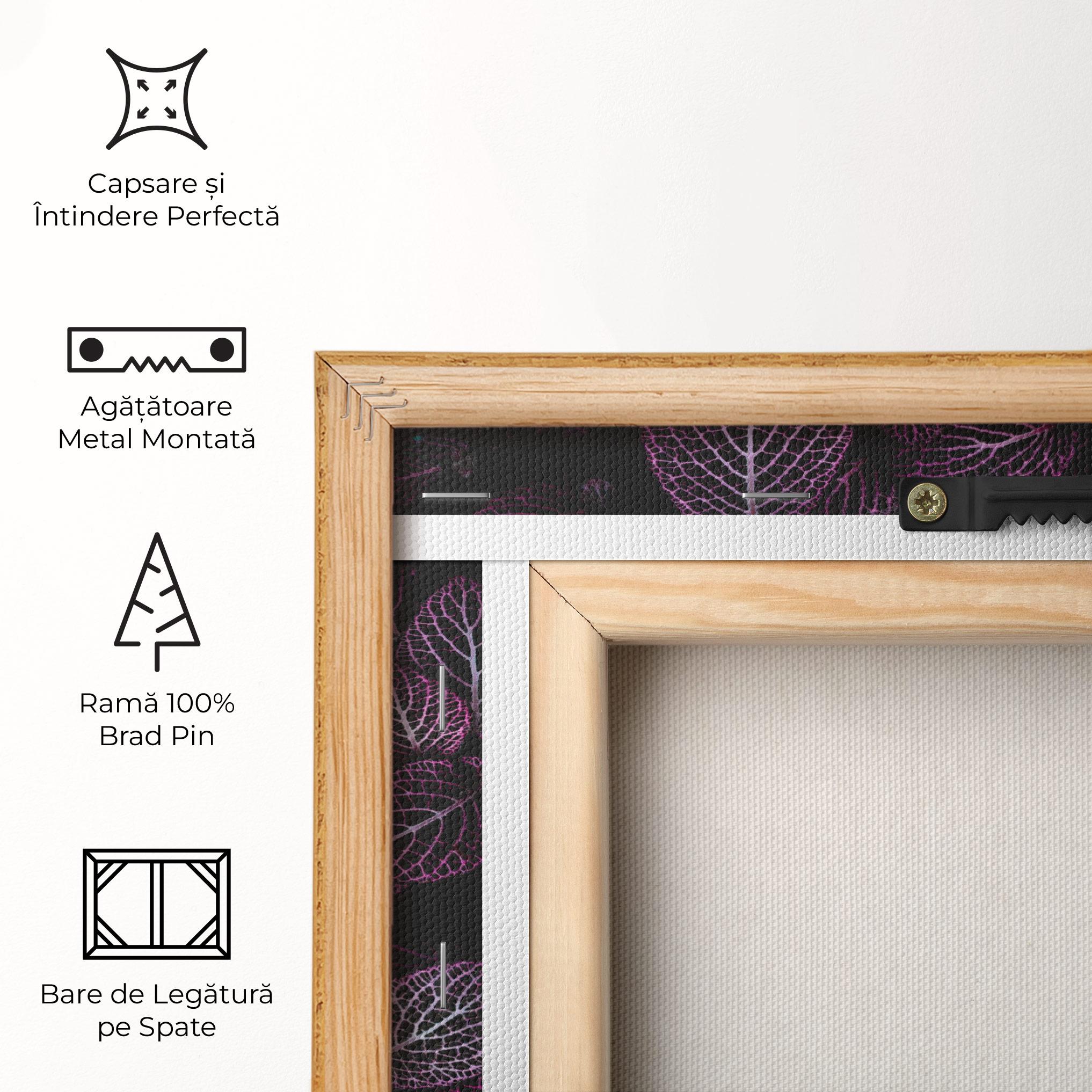 Tablou Canvas Purple Leaves mockup 5