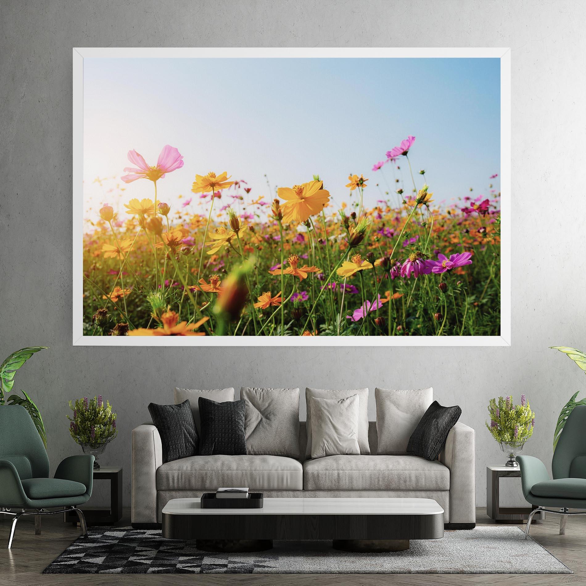 Tablou Canvas Cosmos Field Sunset mockup 7