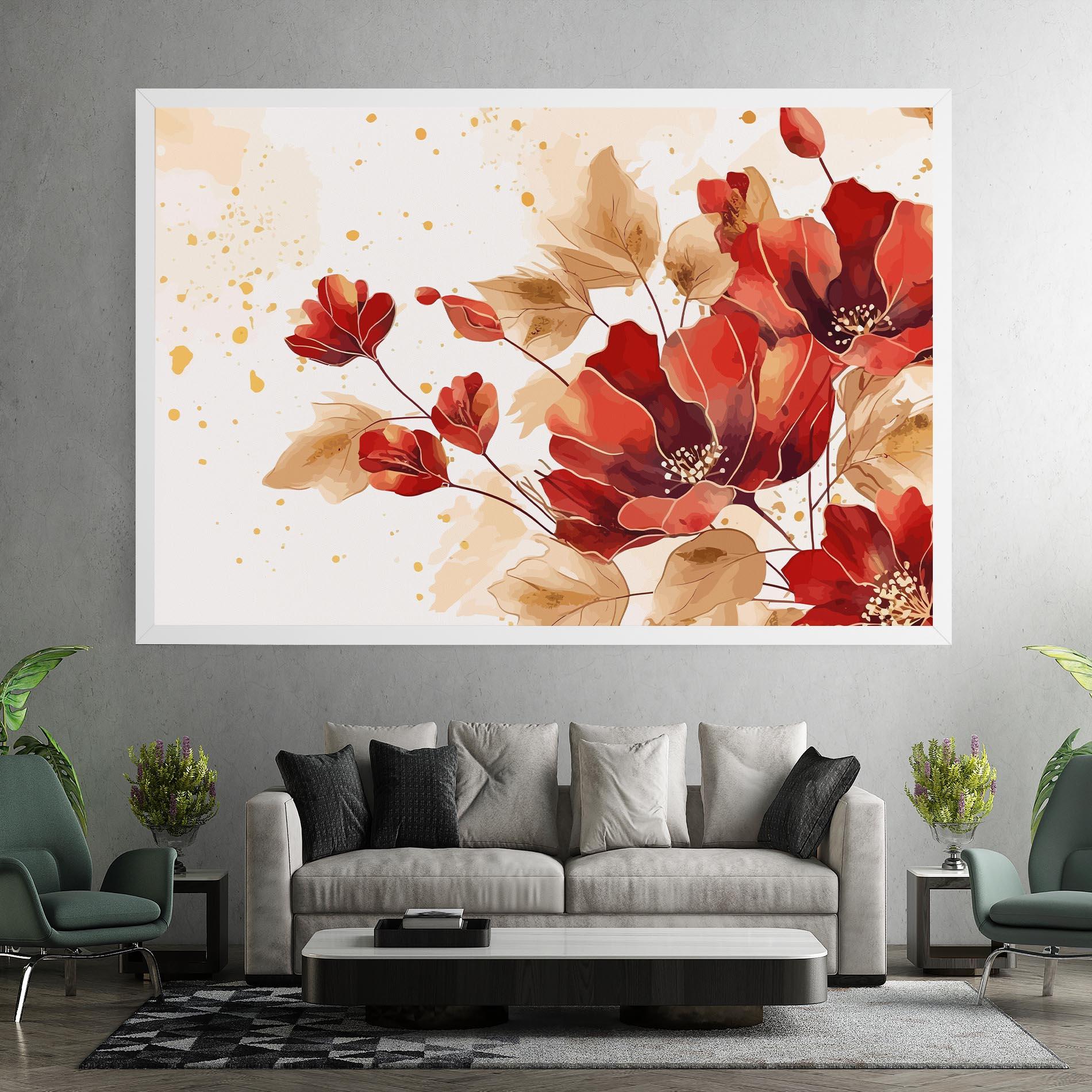 Tablou Canvas Red Wild Gold mockup 7