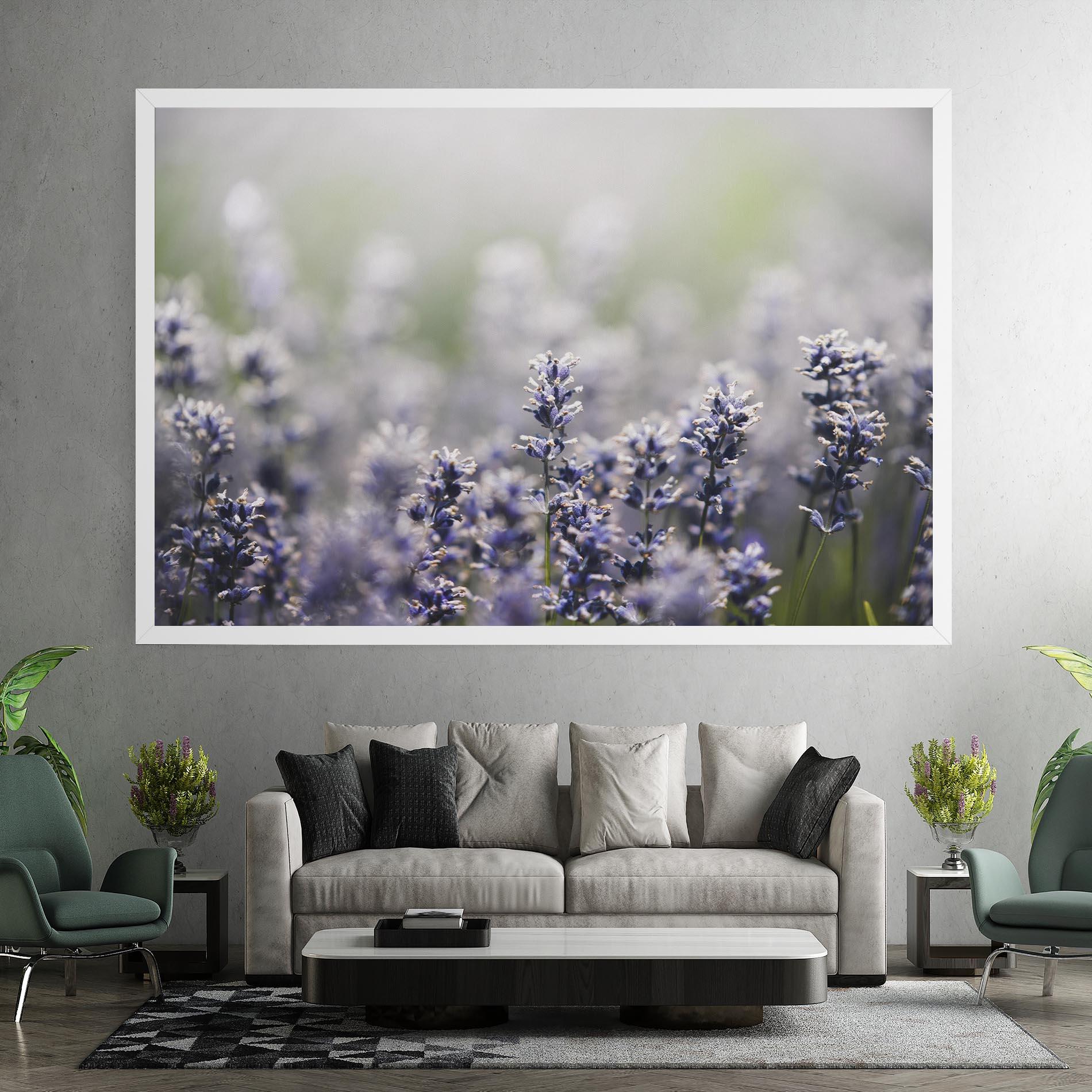 Tablou Canvas White Purple Wild mockup 7