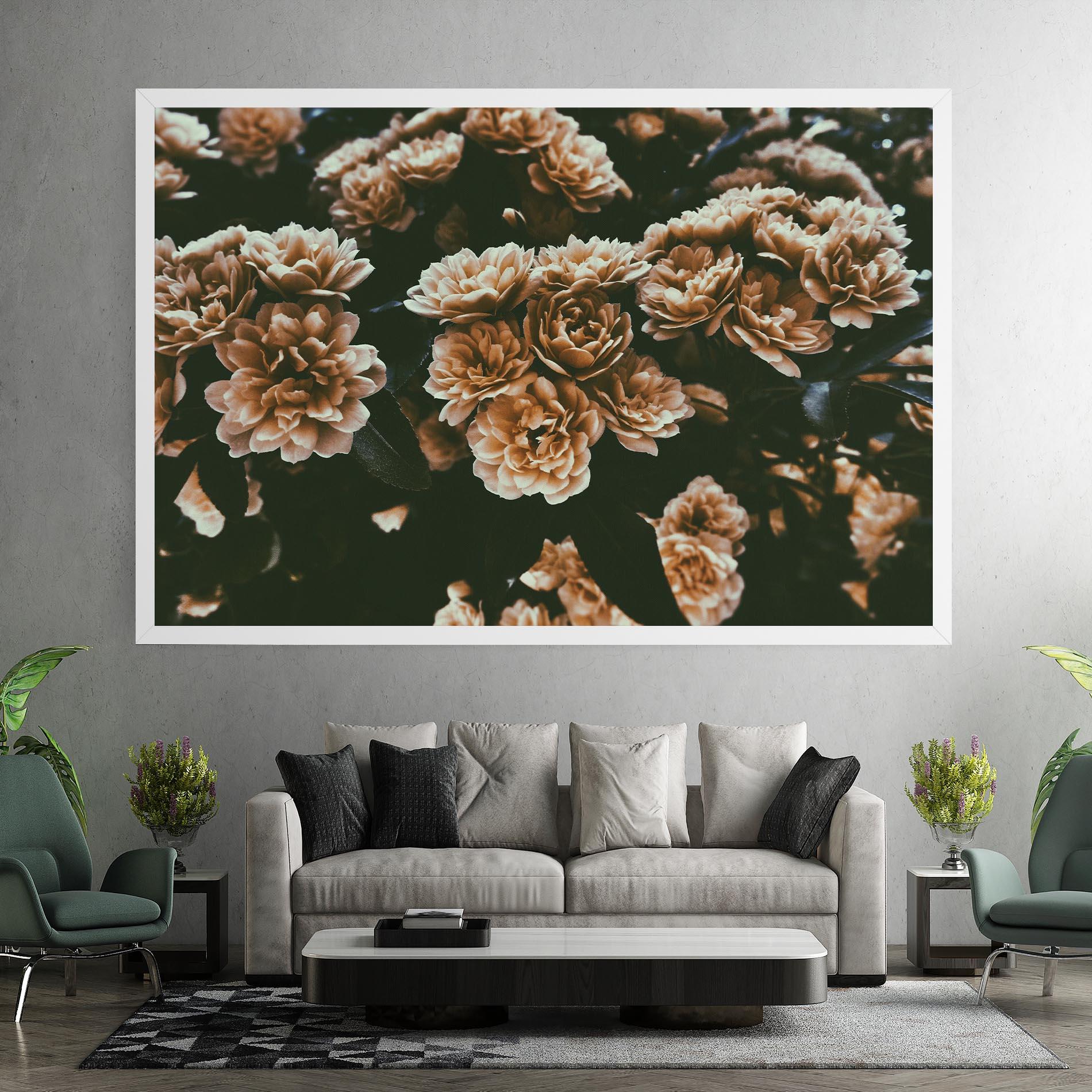 Tablou Canvas Wild Cream Flower mockup 7