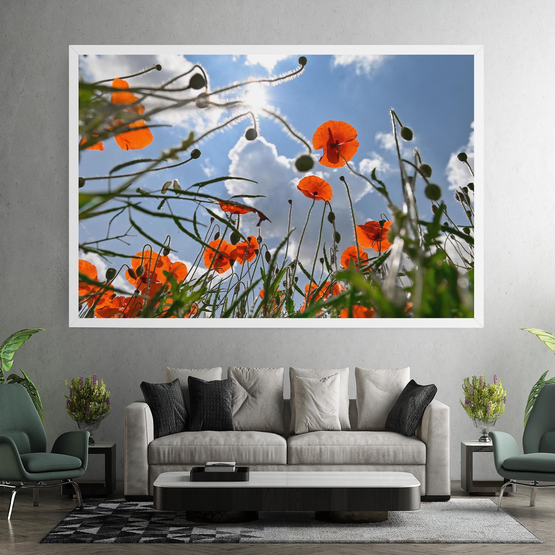 Tablou Canvas Wild Poppy Daylight mockup 7