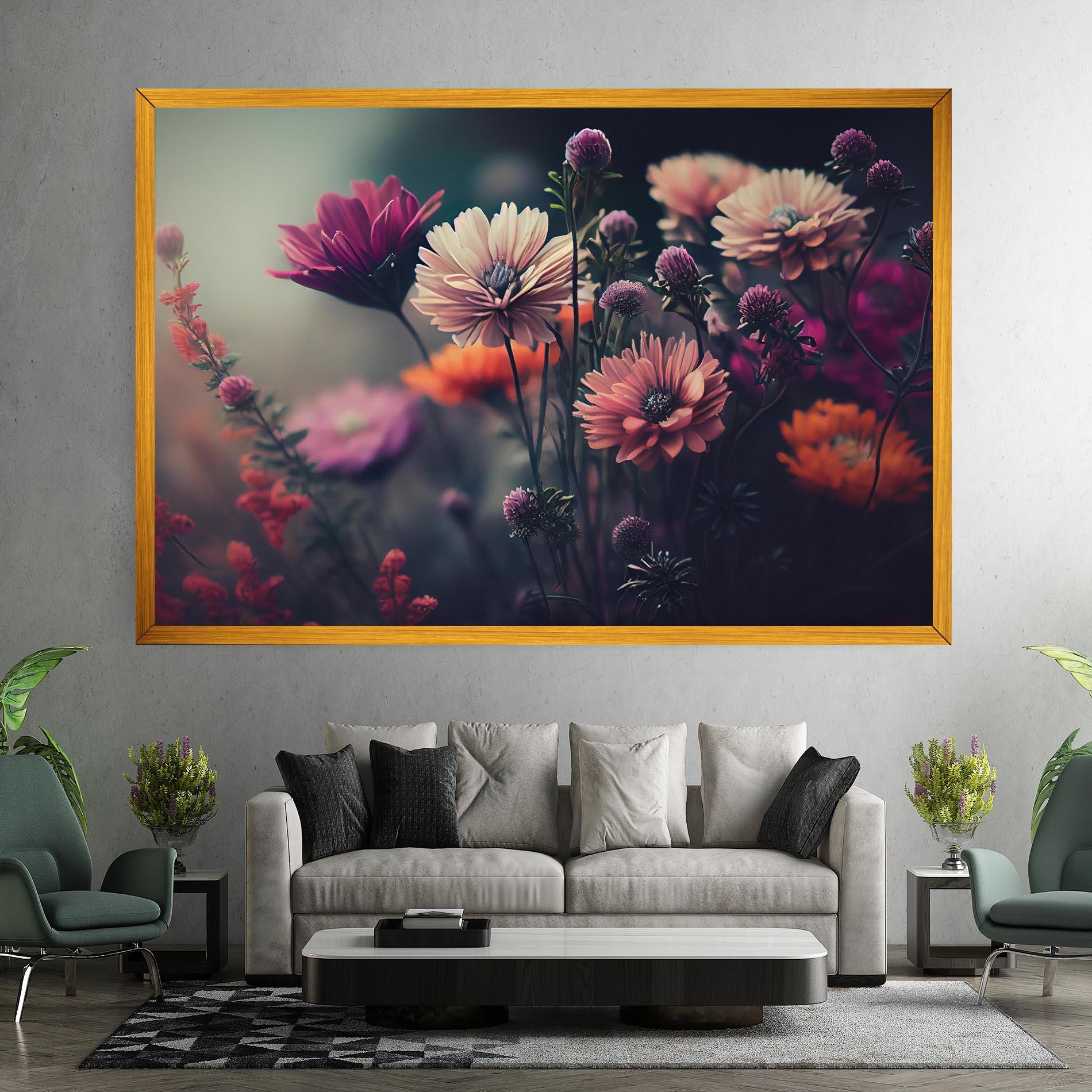 Tablou Canvas Beautiful Flower Garden mockup 7