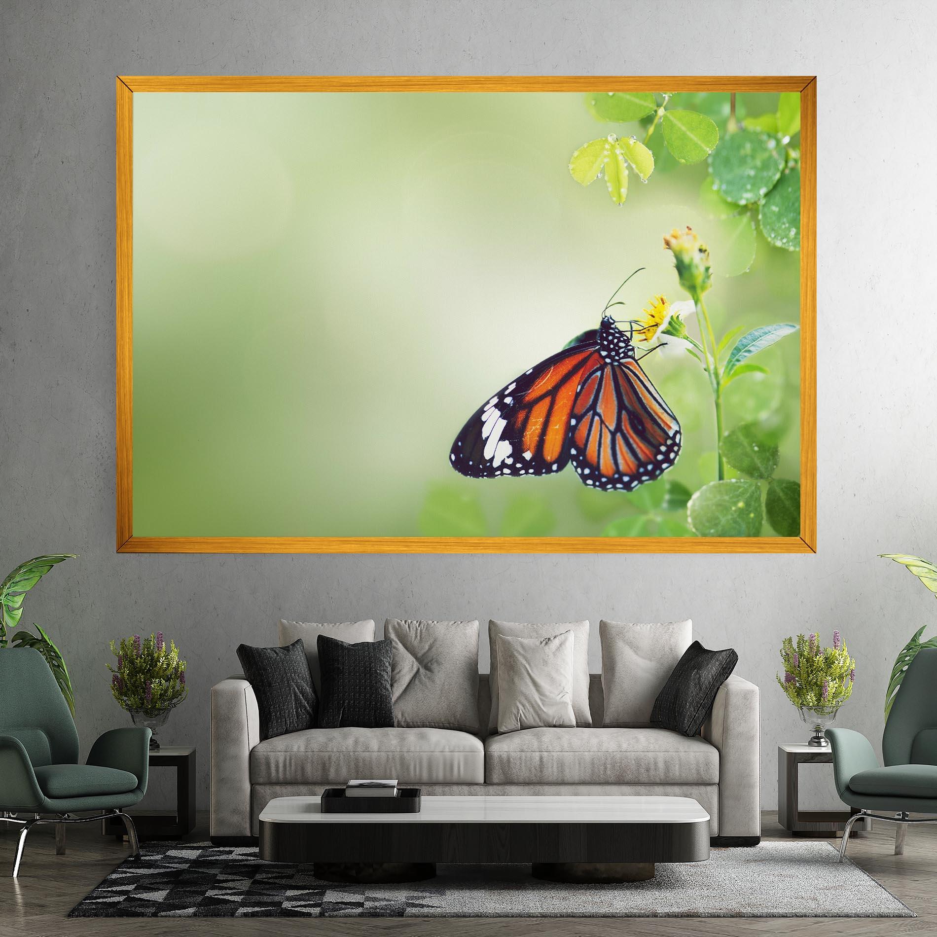 Tablou Canvas Butterfly Wild Plant mockup 7