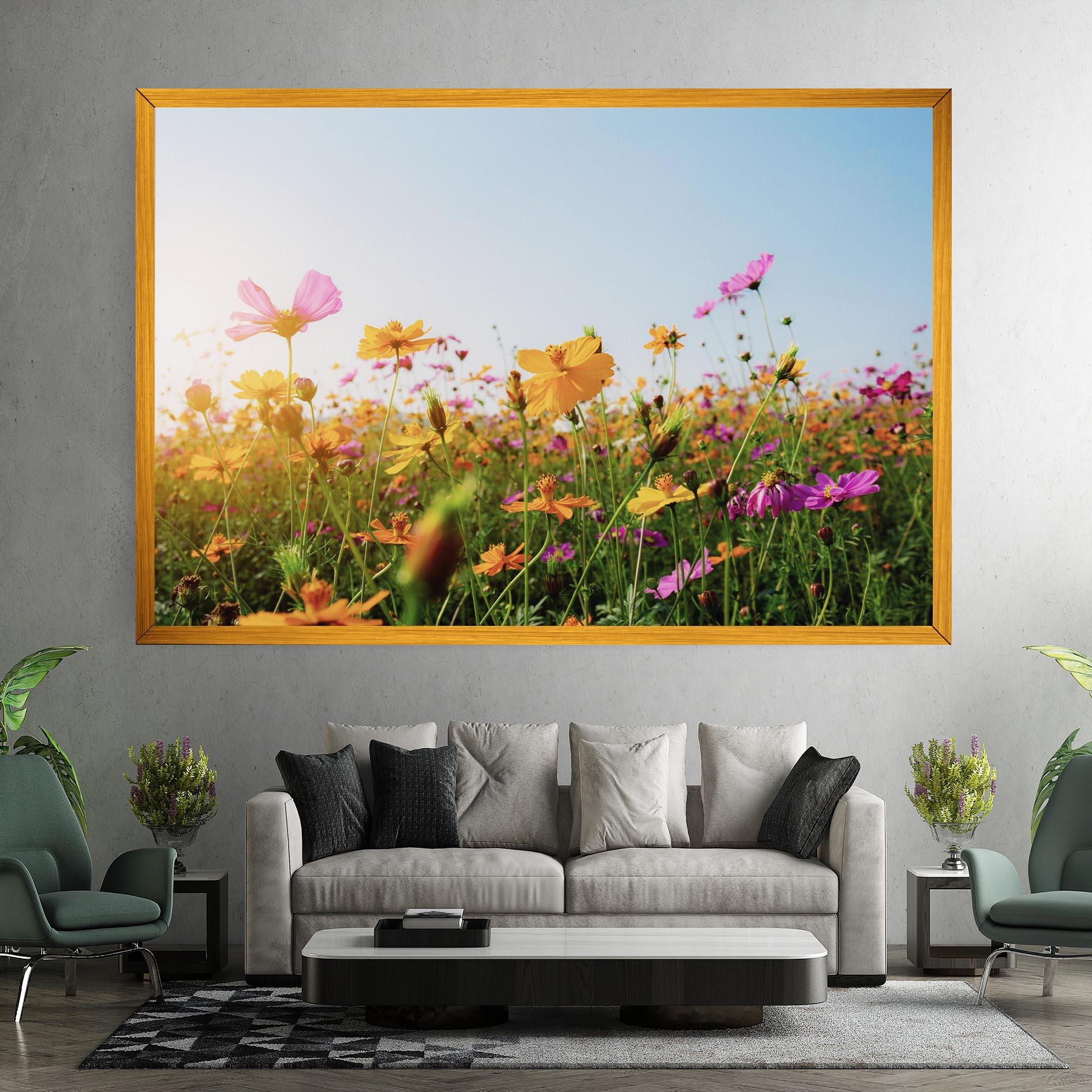 Tablou Canvas Cosmos Field Sunset mockup 7