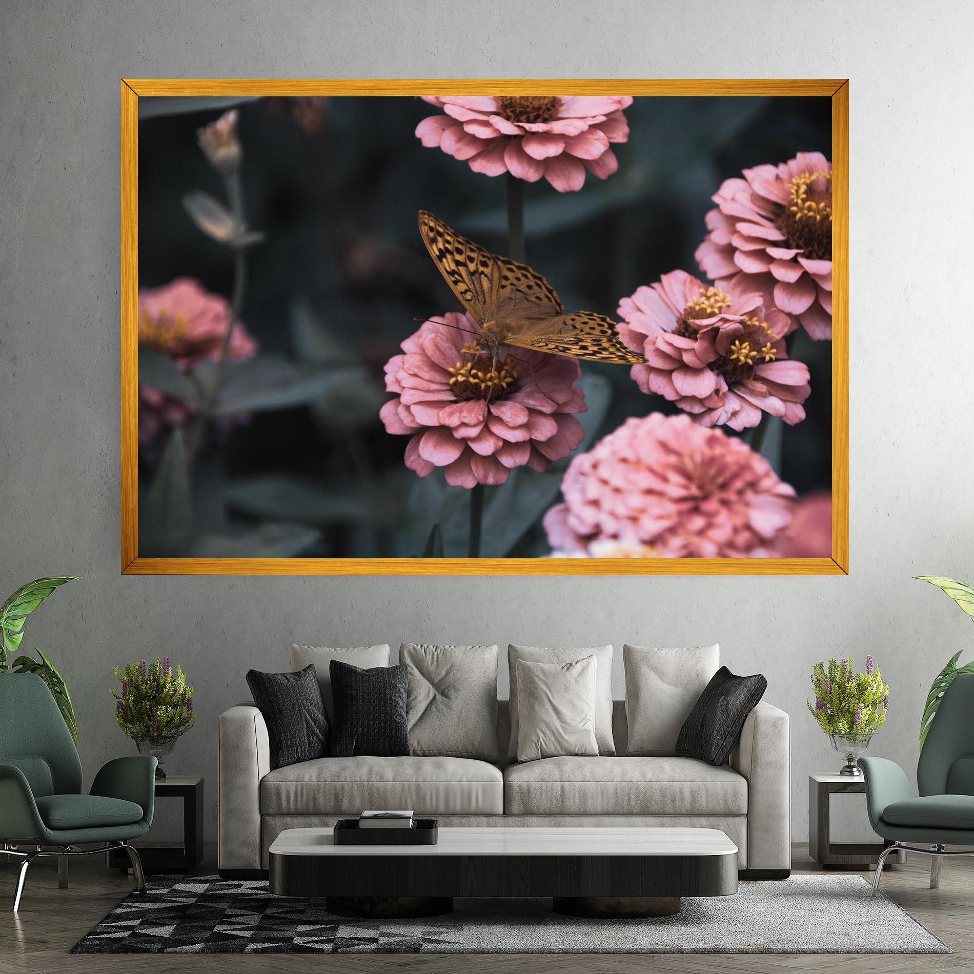 Tablou Canvas Flower Butterfly mockup 7