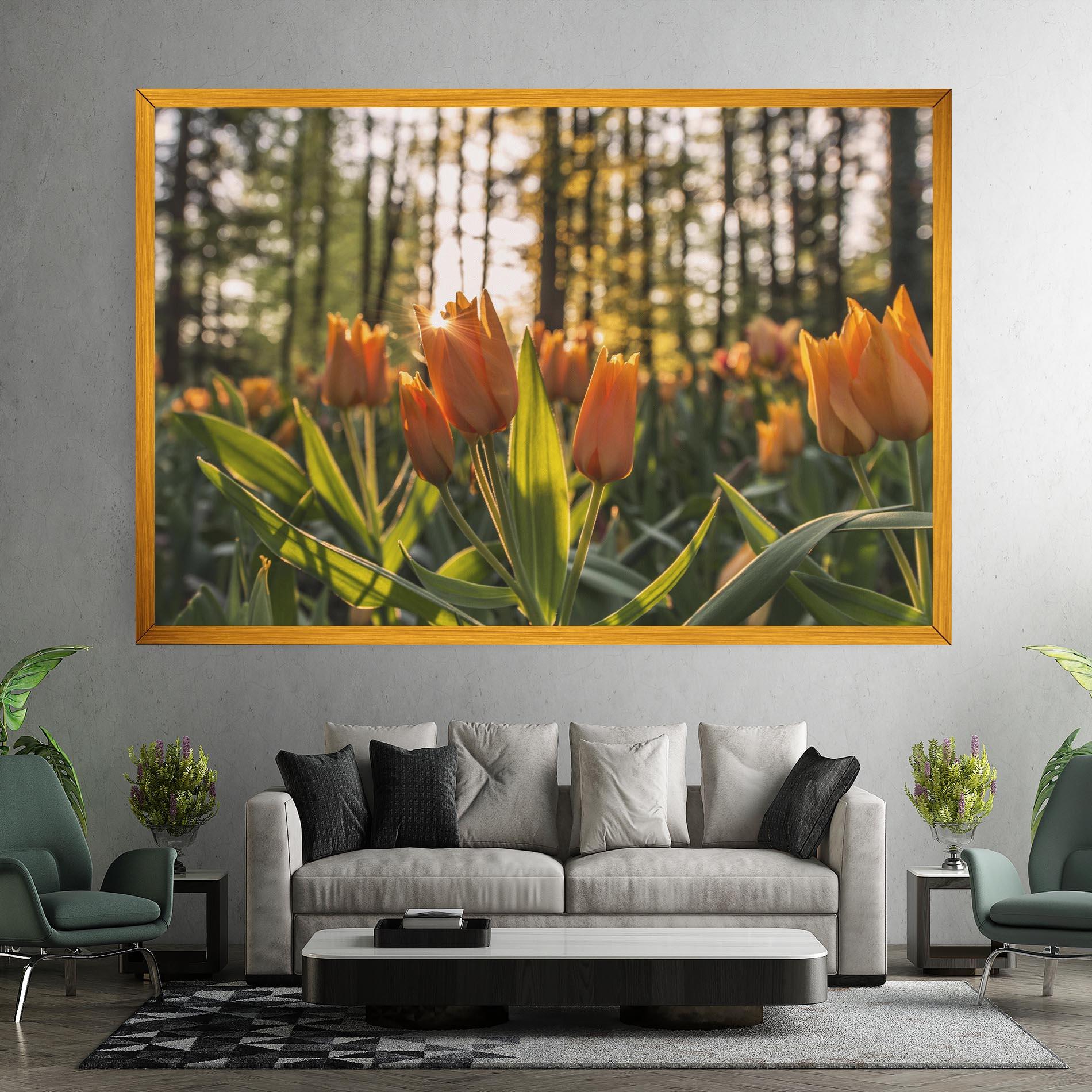 Tablou Canvas Forest Tulips mockup 7