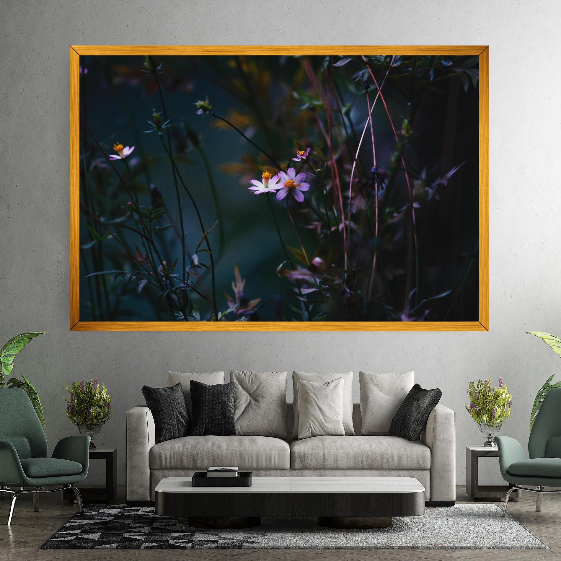 Tablou Canvas Night Flowers mockup 7