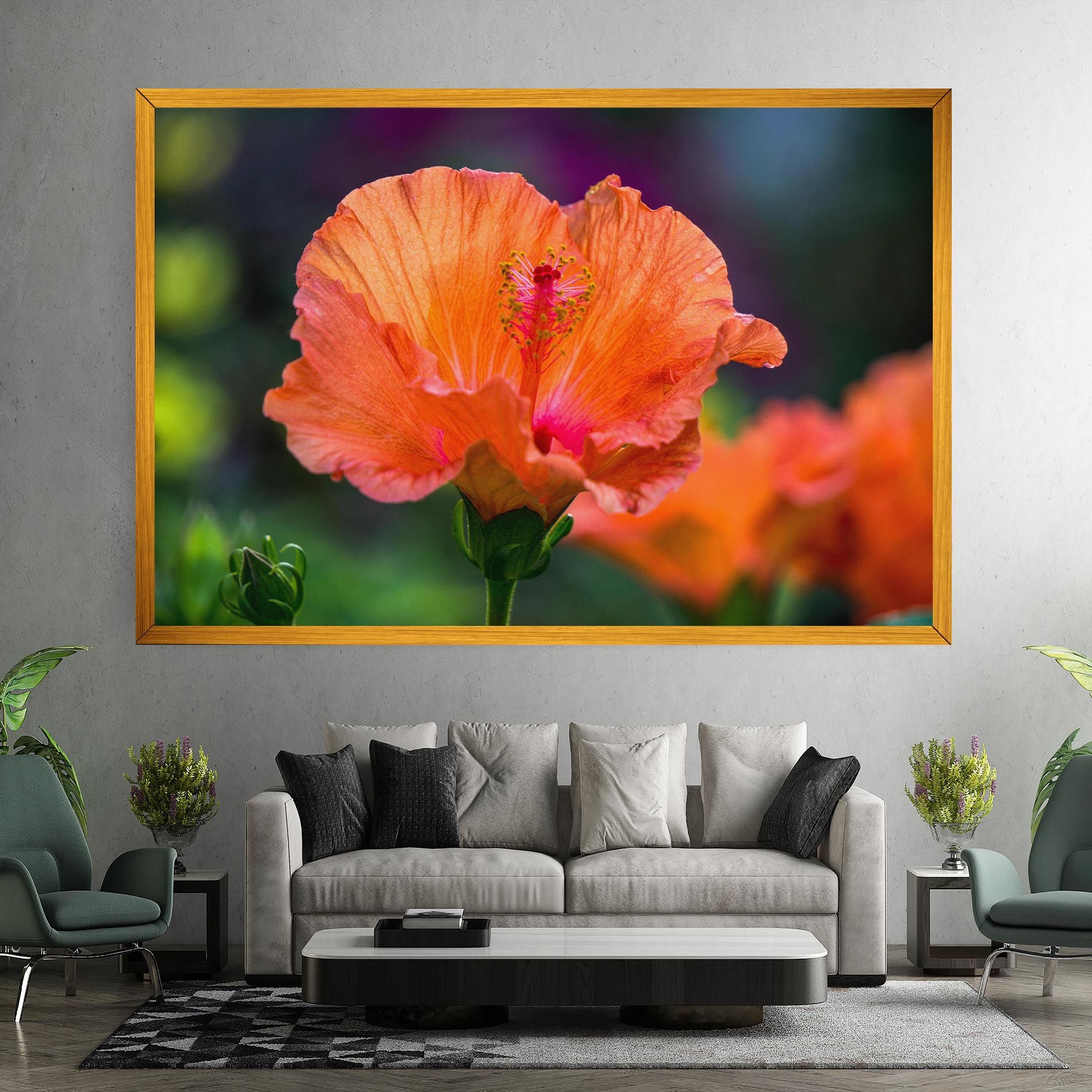 Orange Wild Flower mockup 7