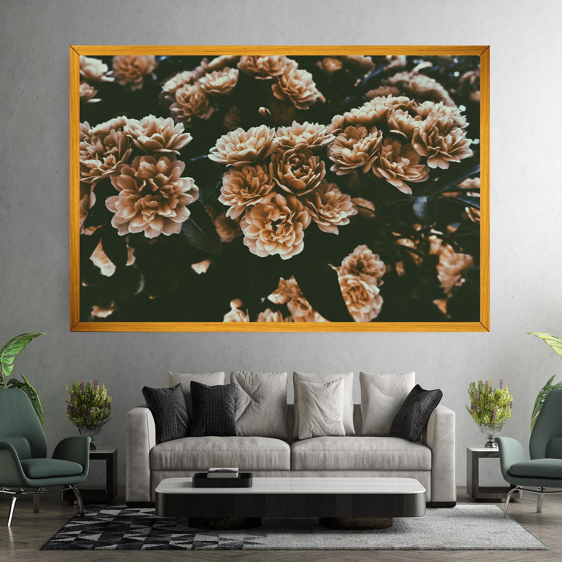 Wild Cream Flower mockup 7