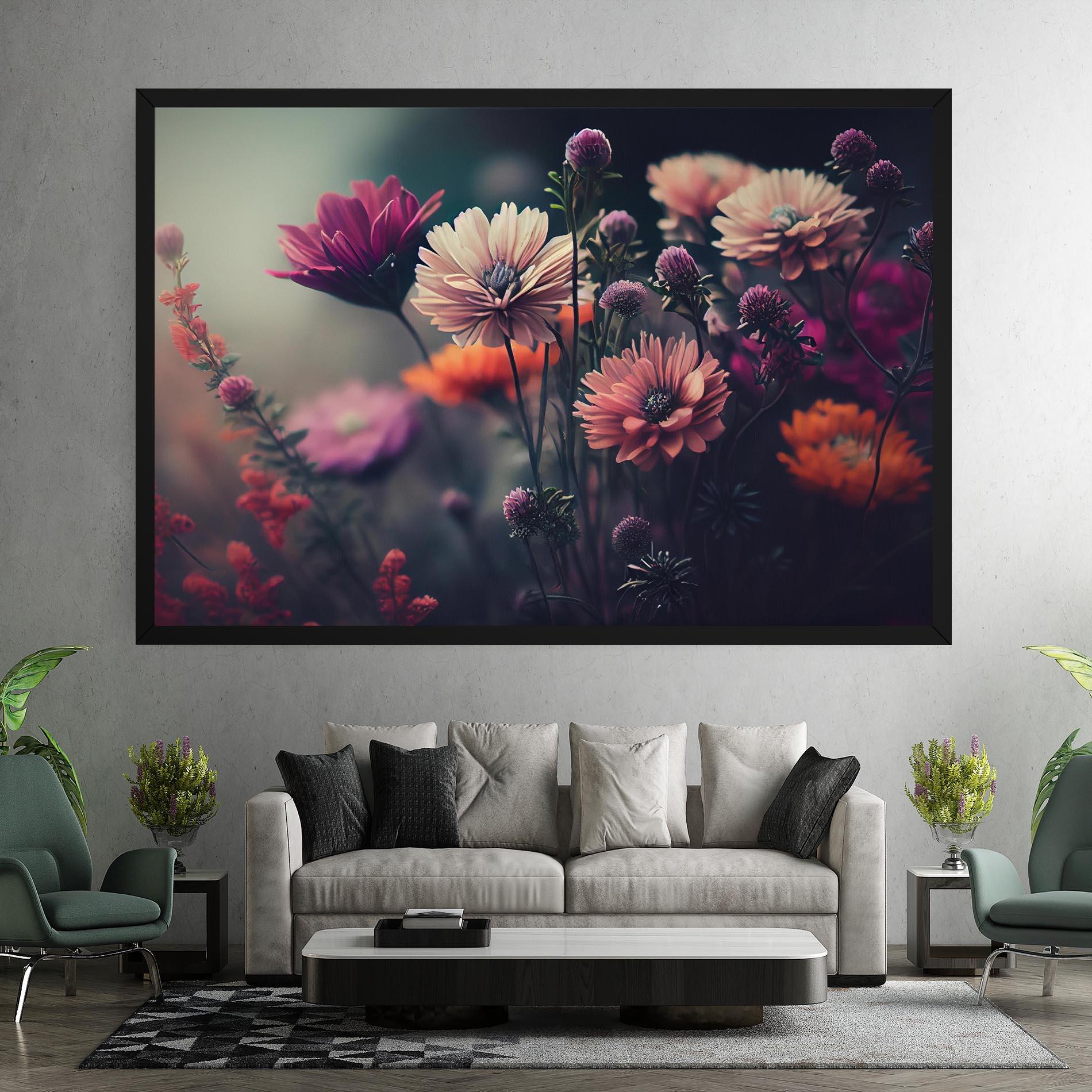 Tablou Canvas Beautiful Flower Garden mockup 7