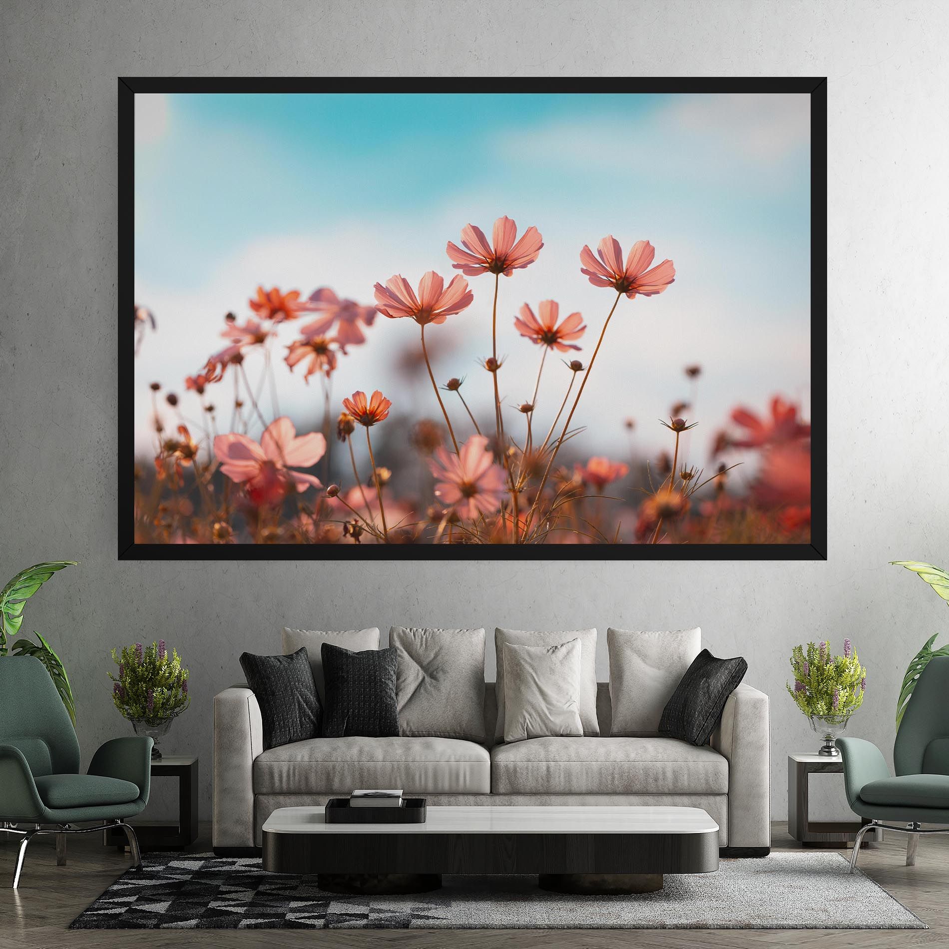 Cosmos Flowers Beautiful mockup 7