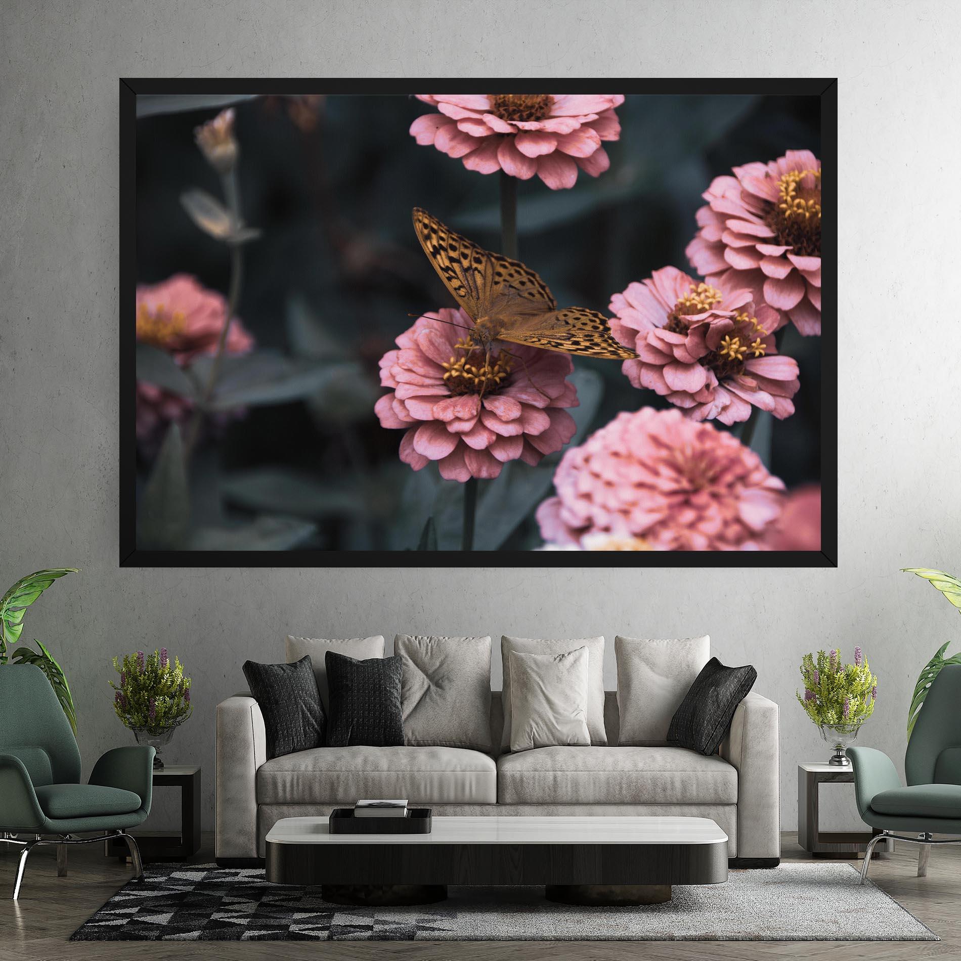 Tablou Canvas Flower Butterfly mockup 7