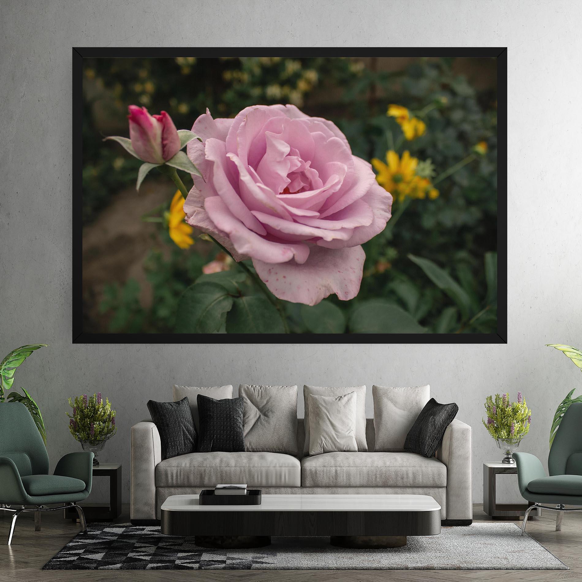 Tablou Canvas Garden Pink Rose mockup 7