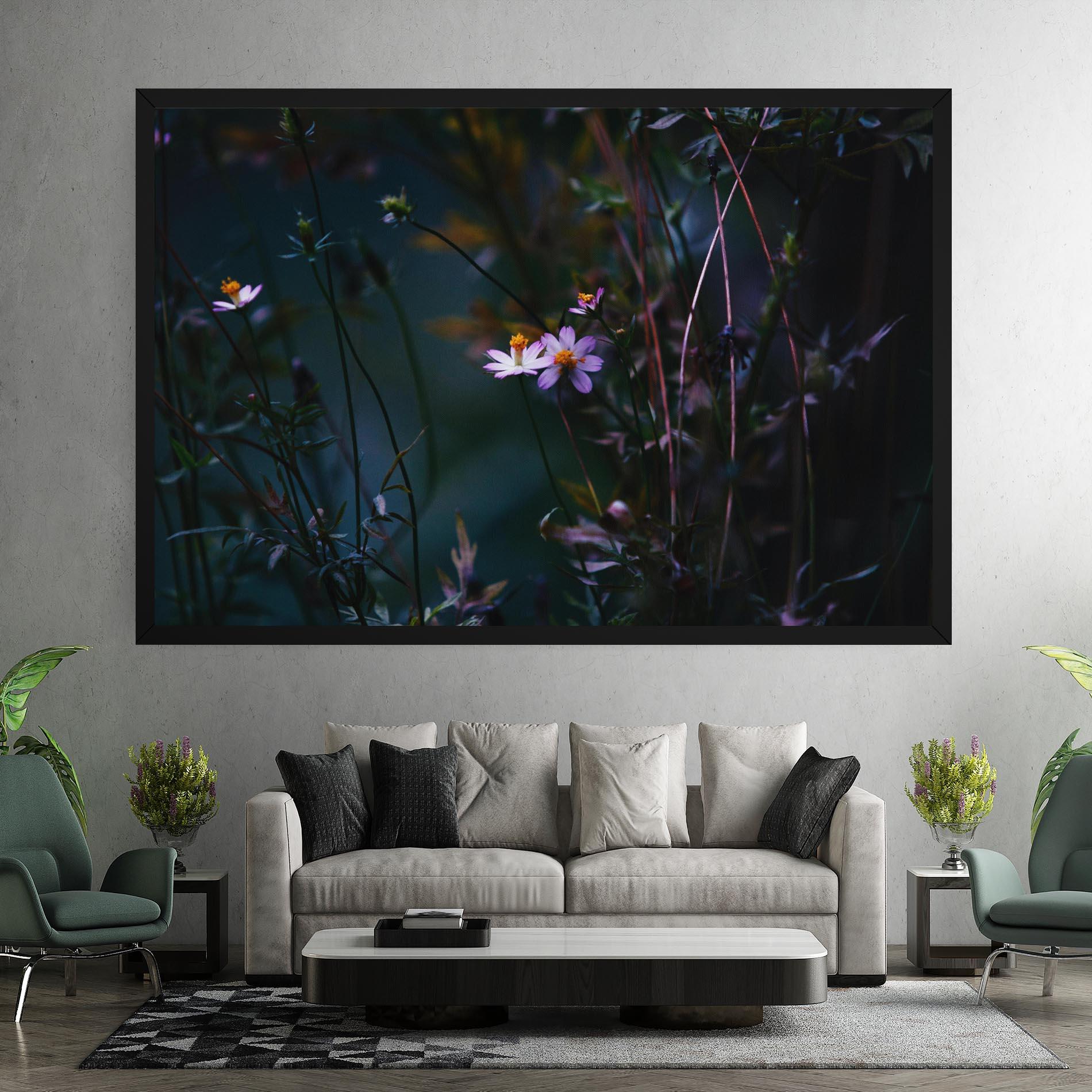 Tablou Canvas Night Flowers mockup 7