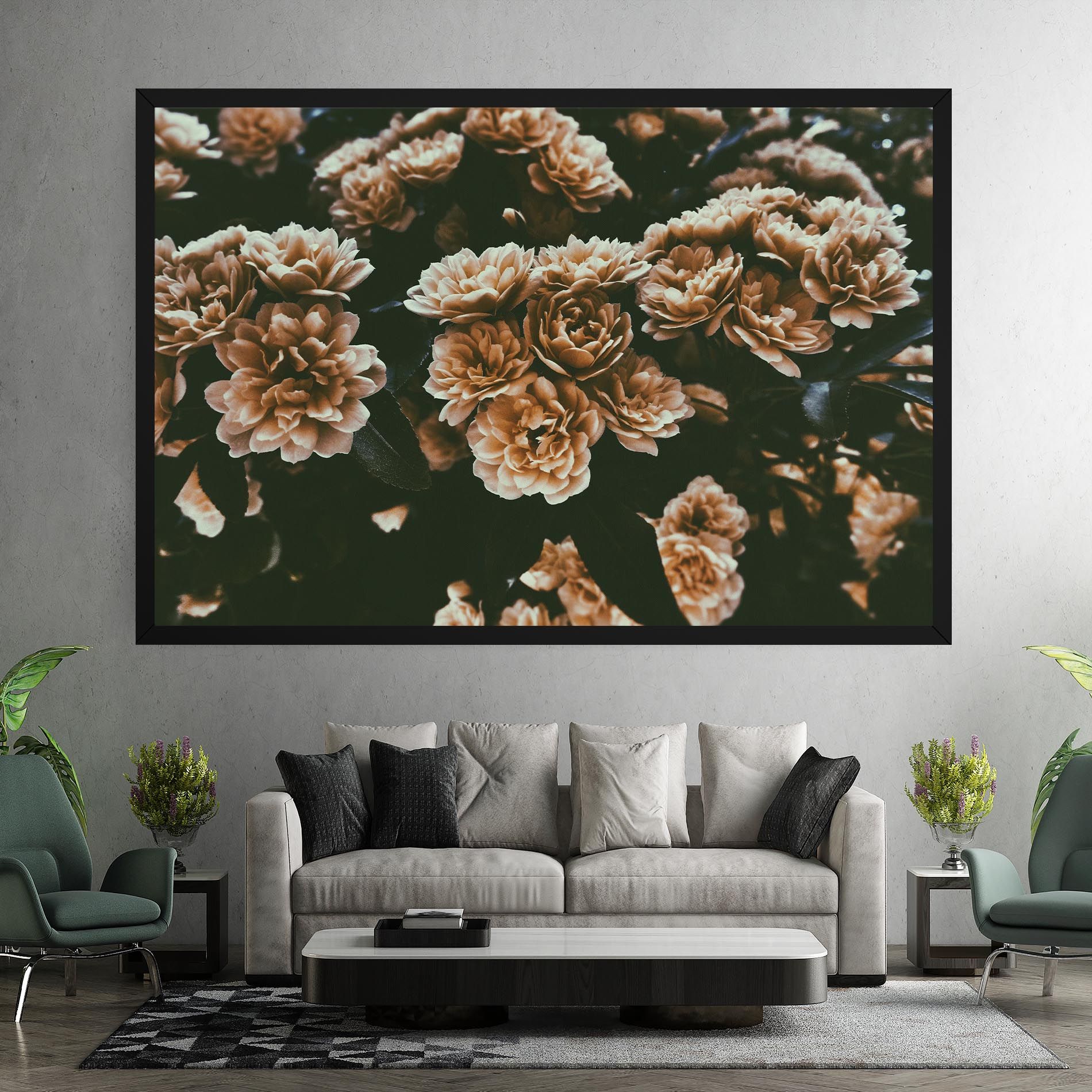 Wild Cream Flower mockup 7