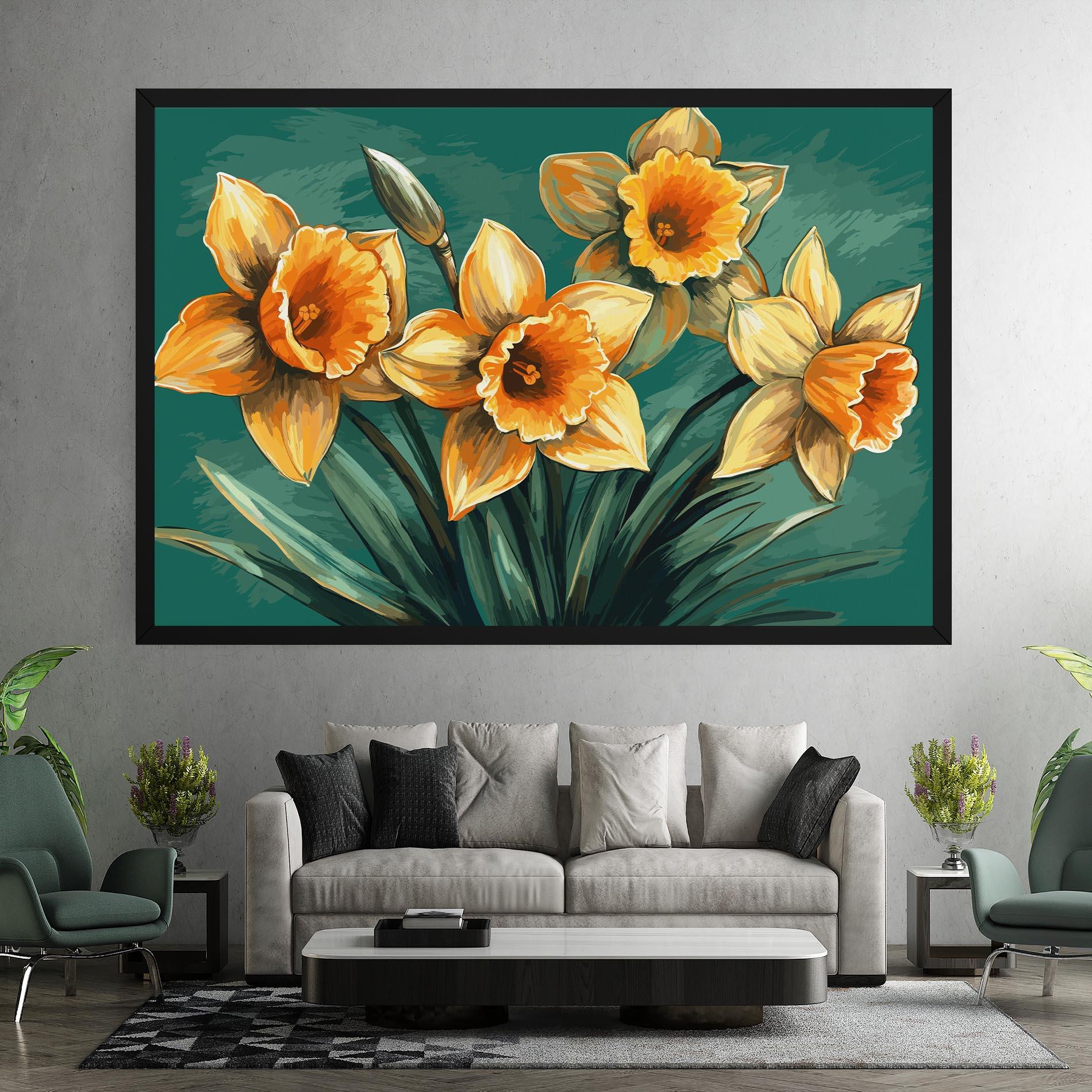 Tablou Canvas Yellow Wild Flower mockup 7
