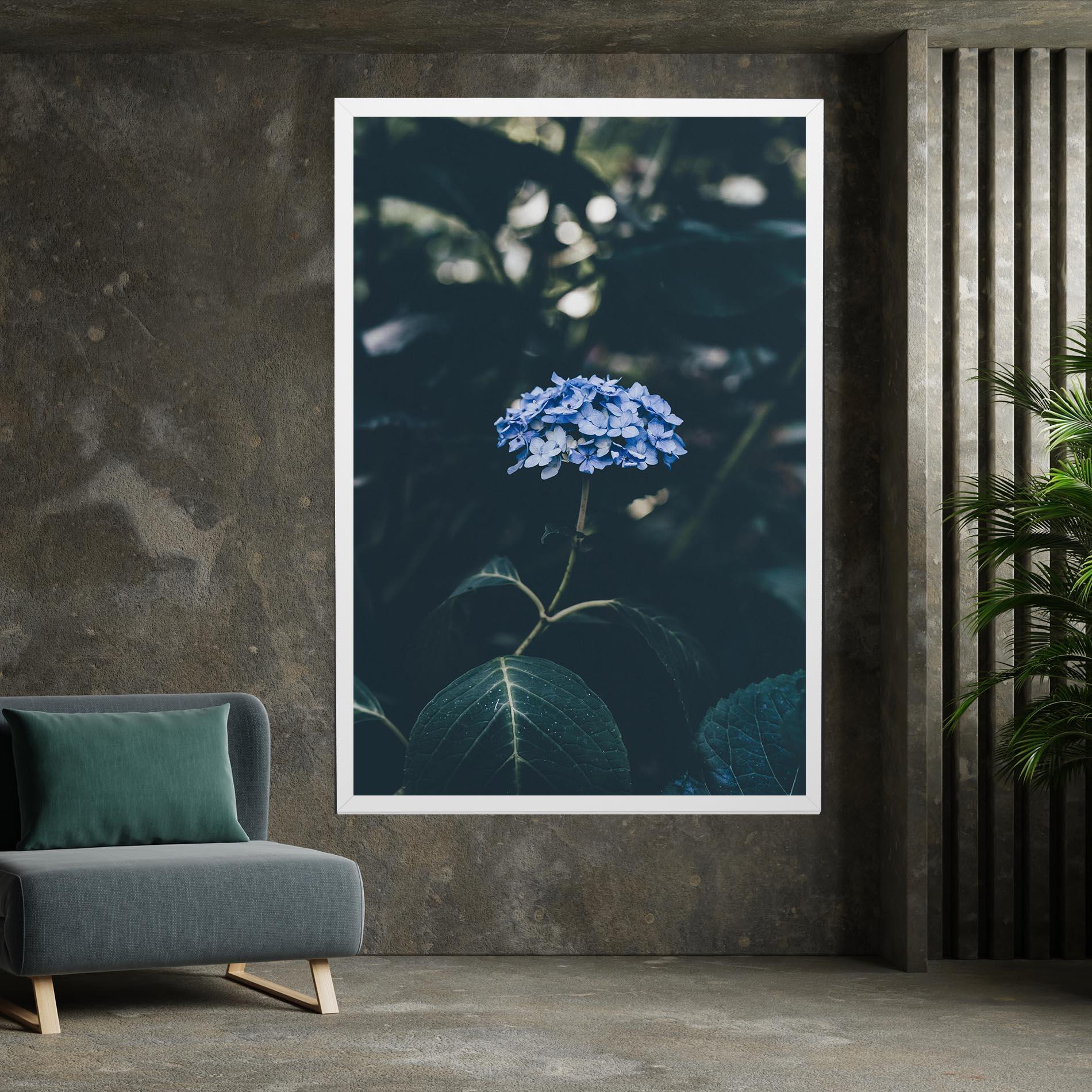 Tablou Canvas Forest Blue Flower mockup 7