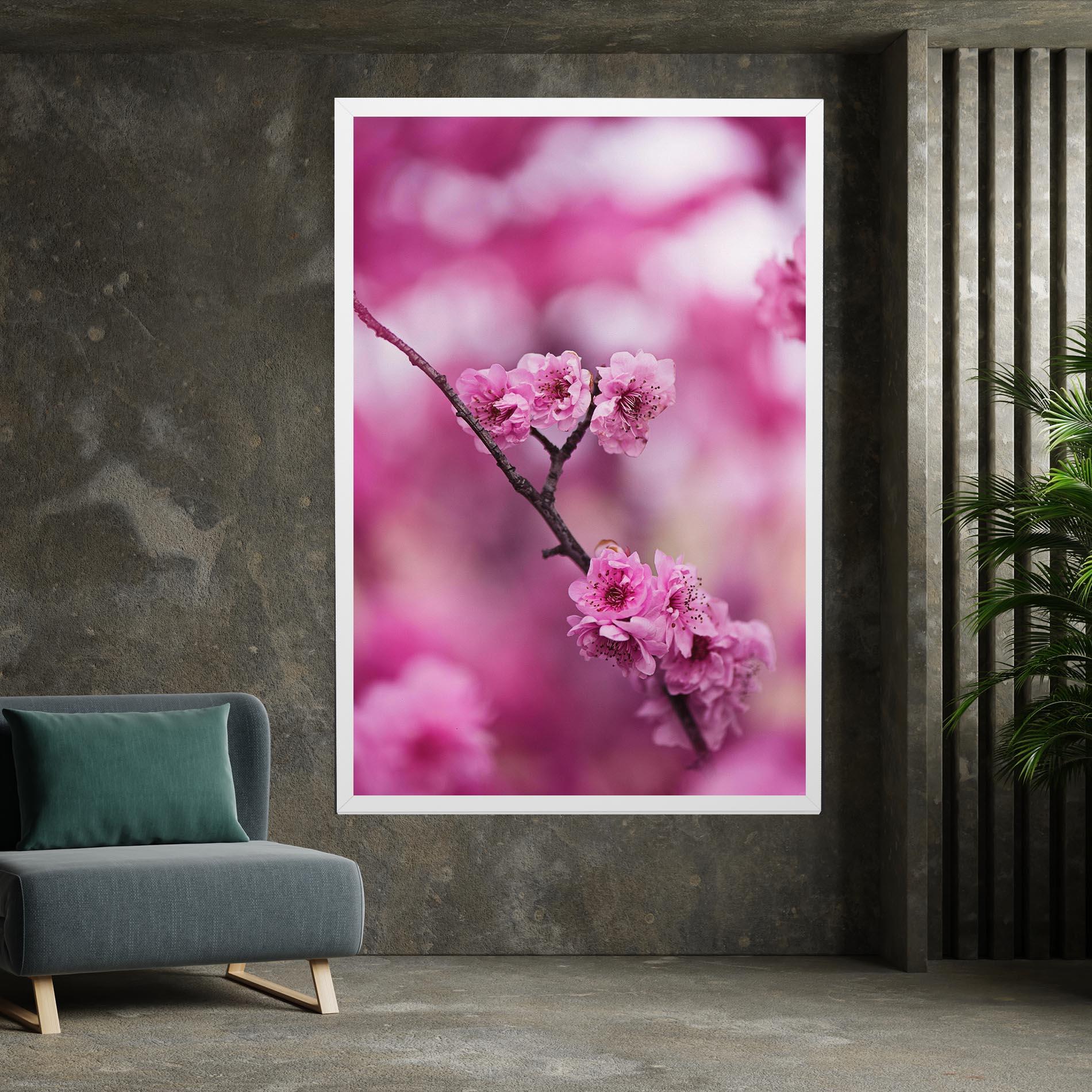 Tablou Canvas Pink Flower Tree mockup 7