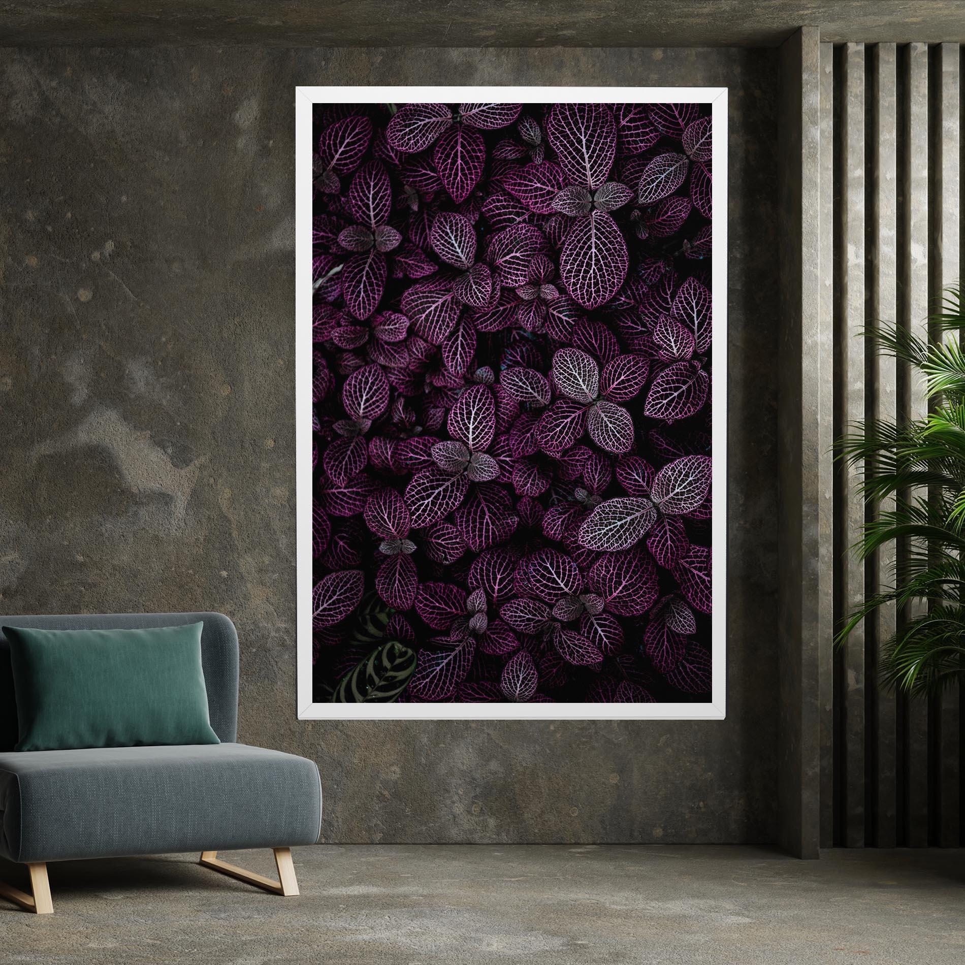Tablou Canvas Purple Leaves mockup 7