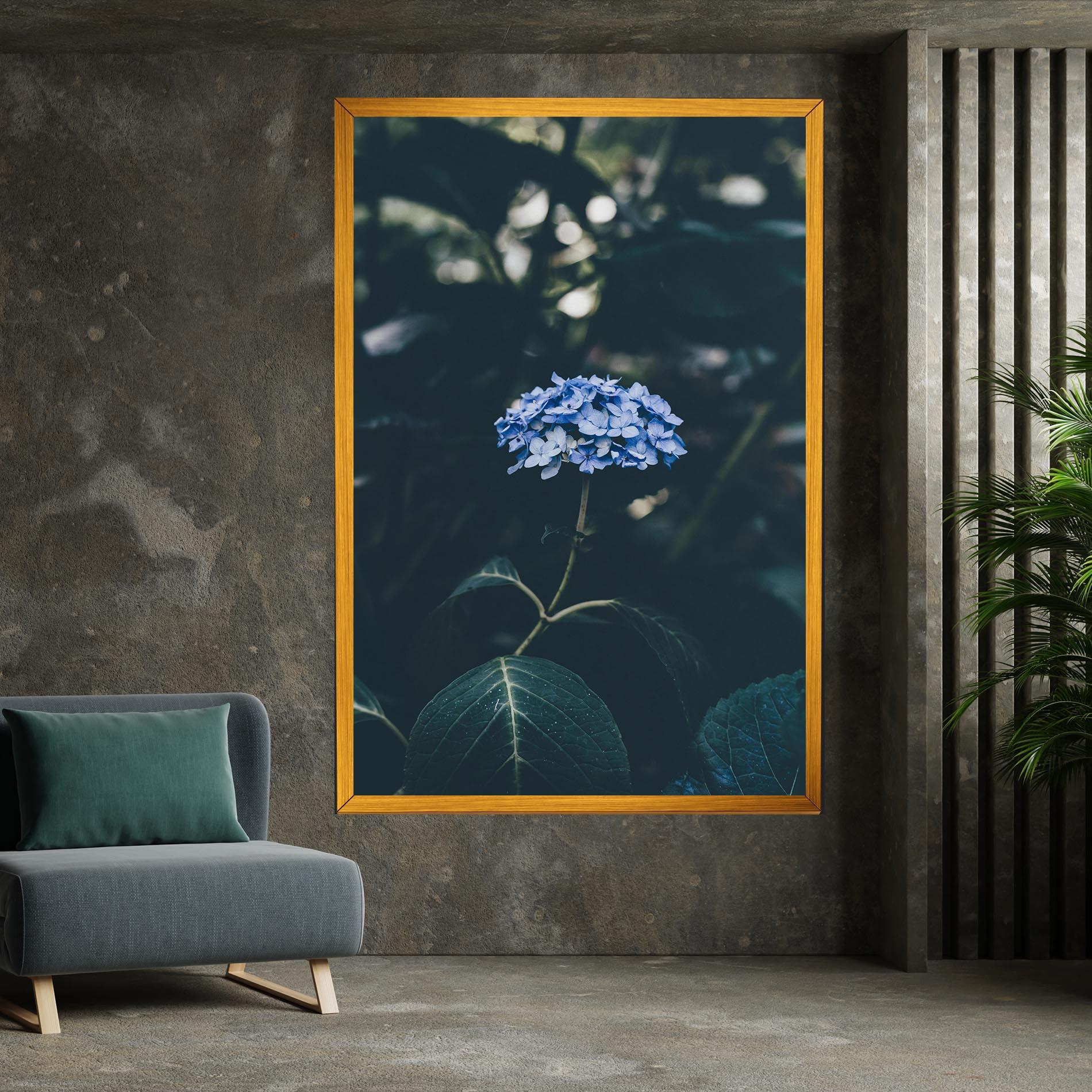 Tablou Canvas Forest Blue Flower mockup 7