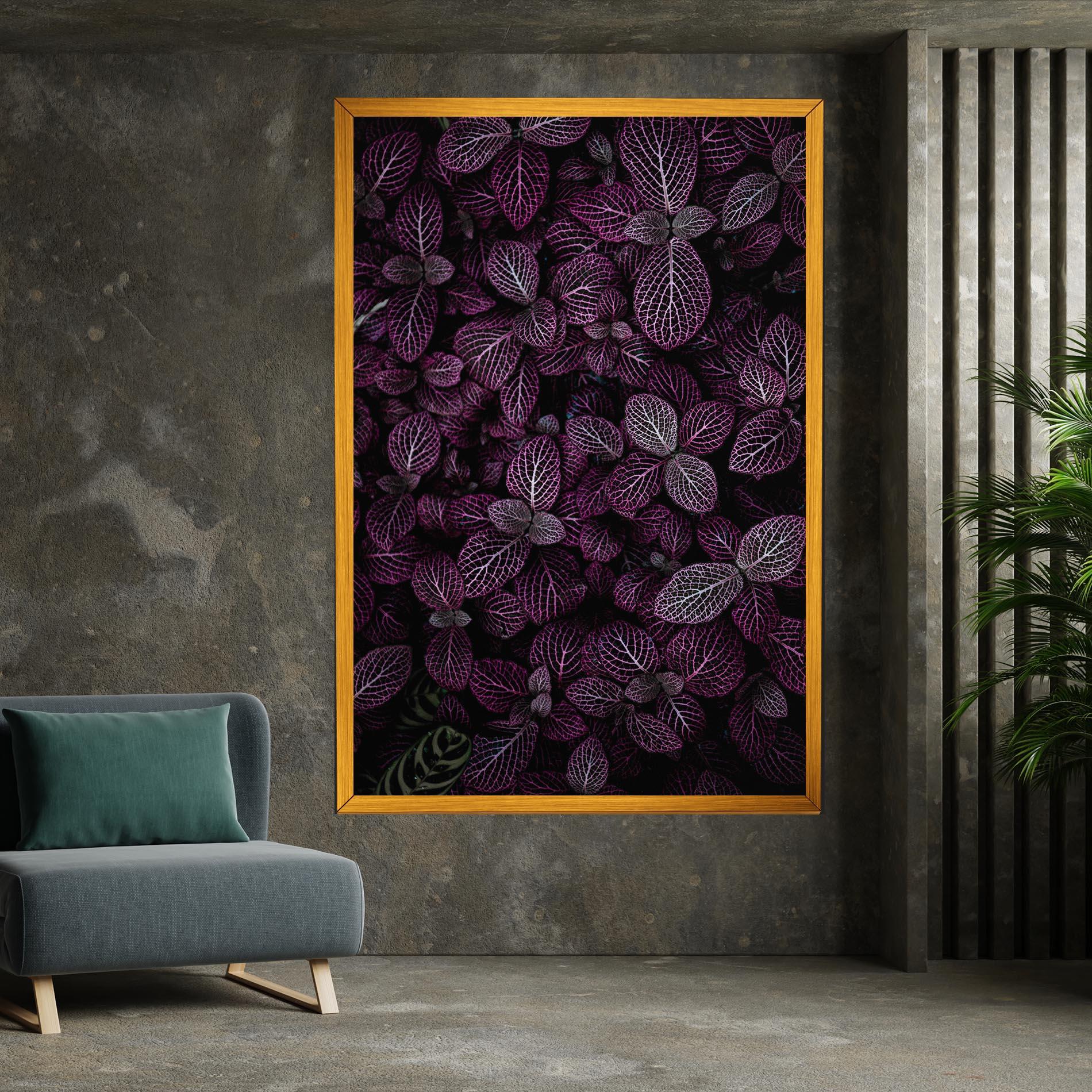 Tablou Canvas Purple Leaves mockup 7