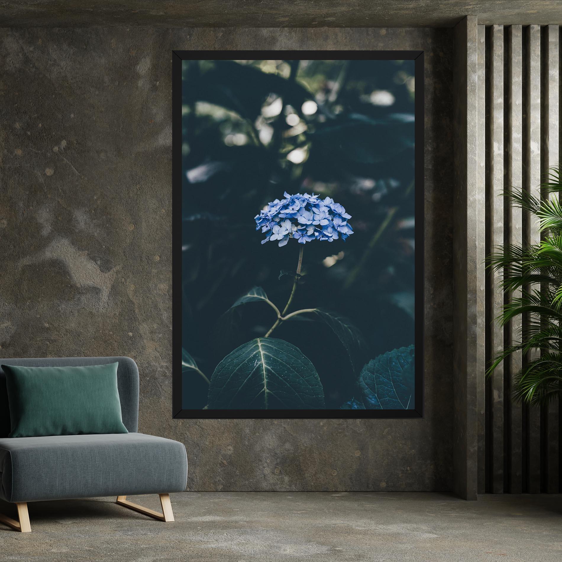 Tablou Canvas Forest Blue Flower mockup 7