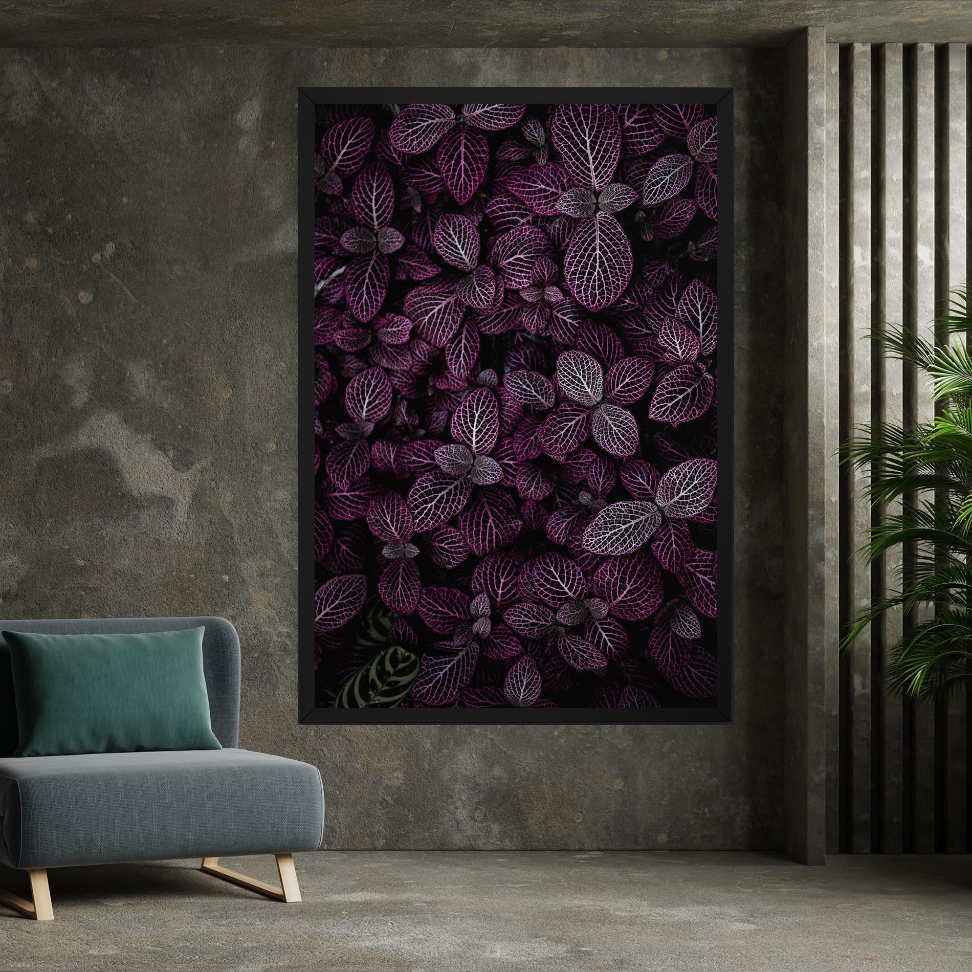 Tablou Canvas Purple Leaves mockup 7
