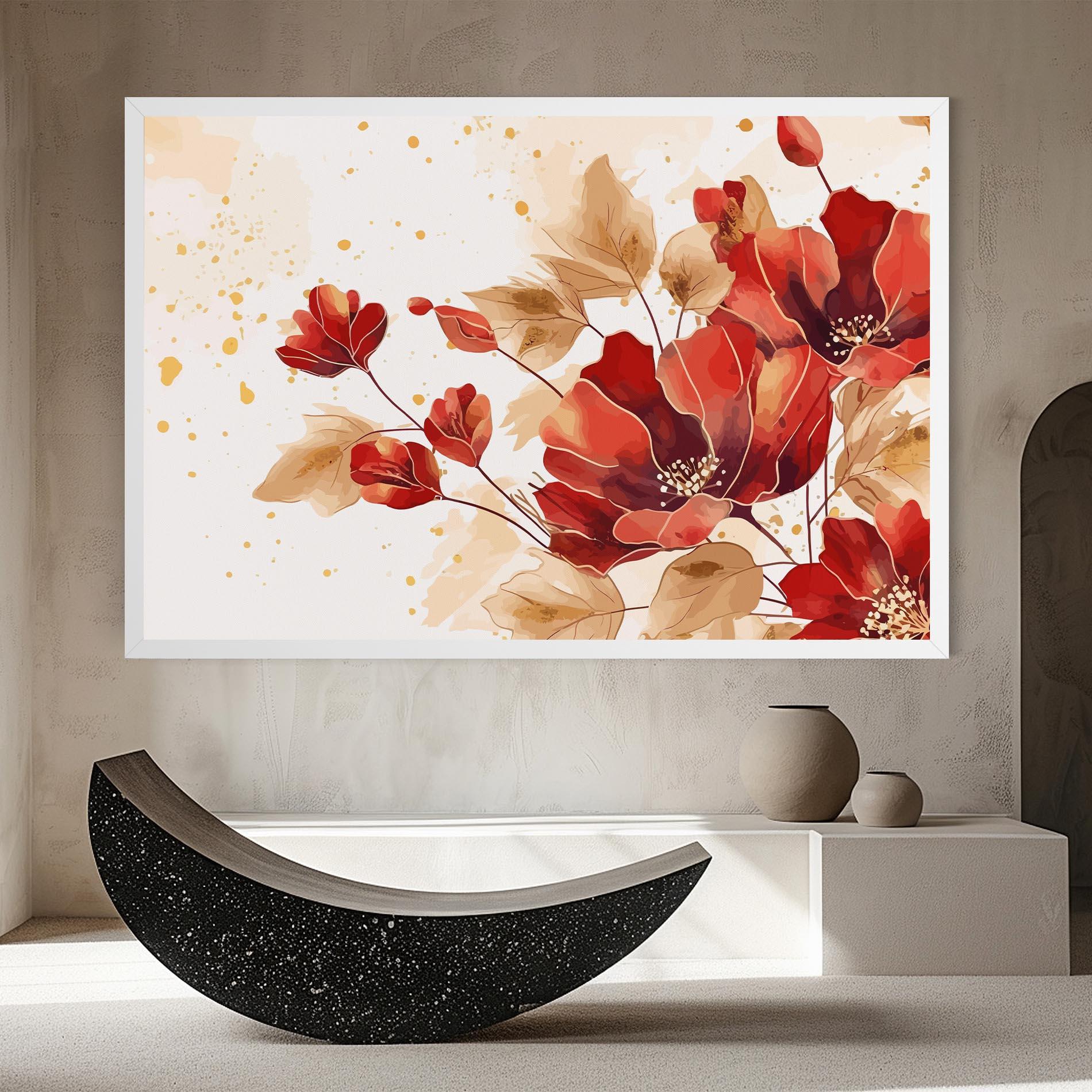 Tablou Canvas Red Wild Gold mockup 8