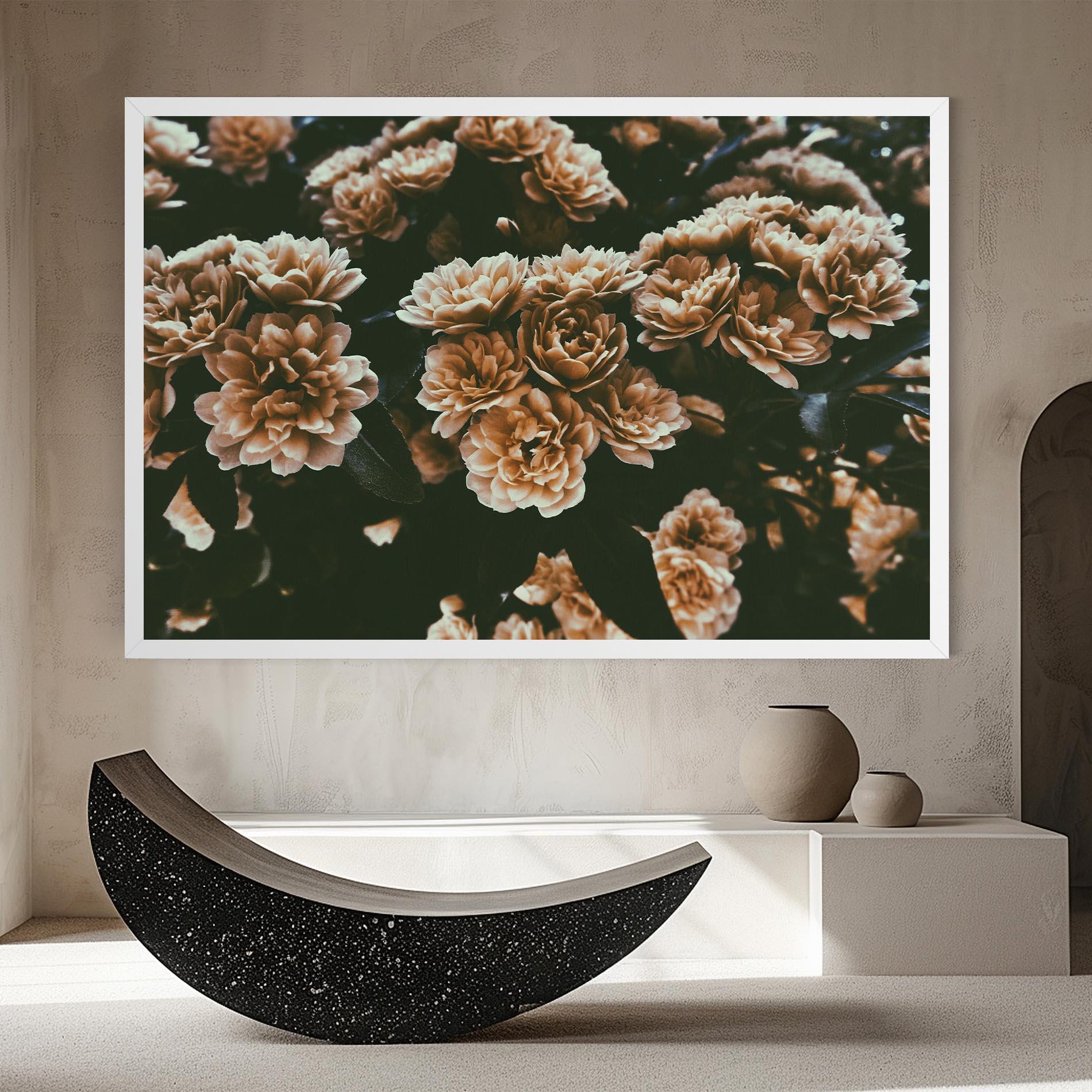 Tablou Canvas Wild Cream Flower mockup 8