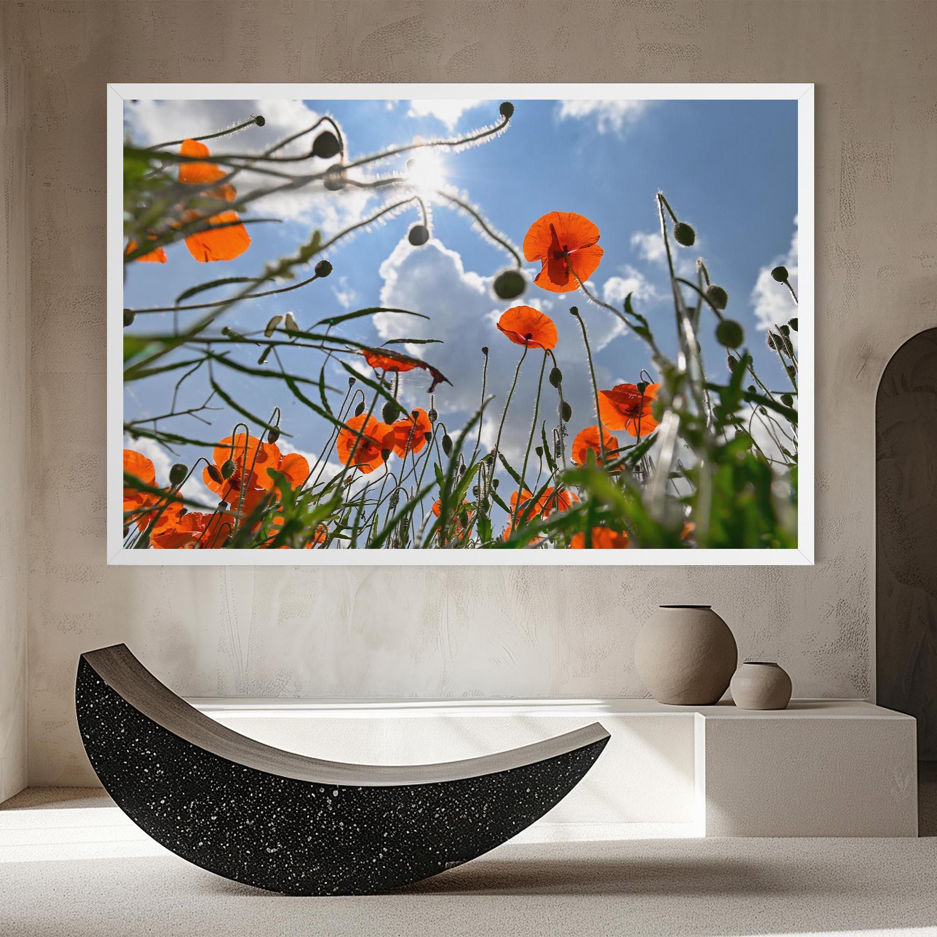 Tablou Canvas Wild Poppy Daylight mockup 8