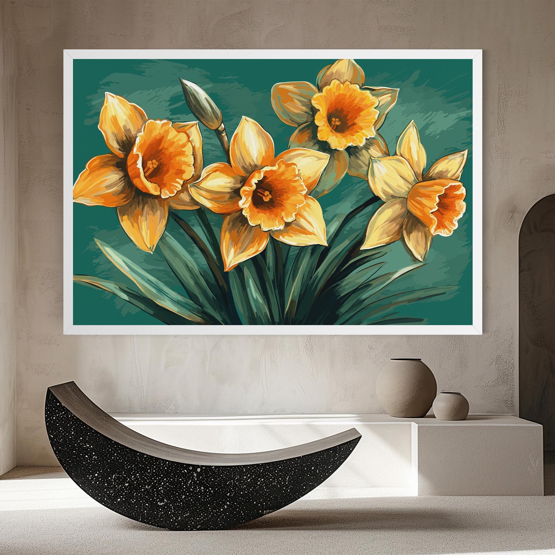 Tablou Canvas Yellow Wild Flower mockup 8