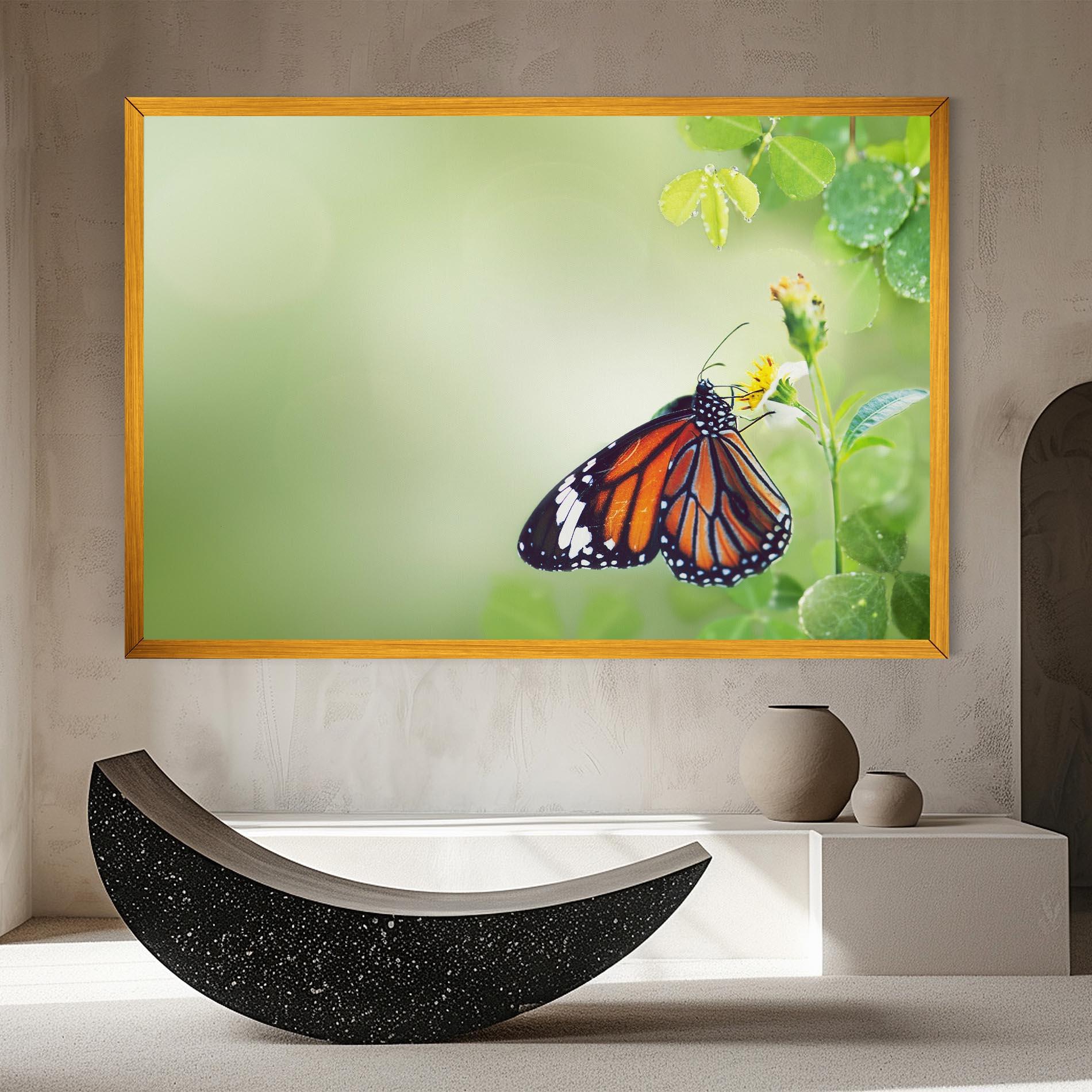 Tablou Canvas Butterfly Wild Plant mockup 8