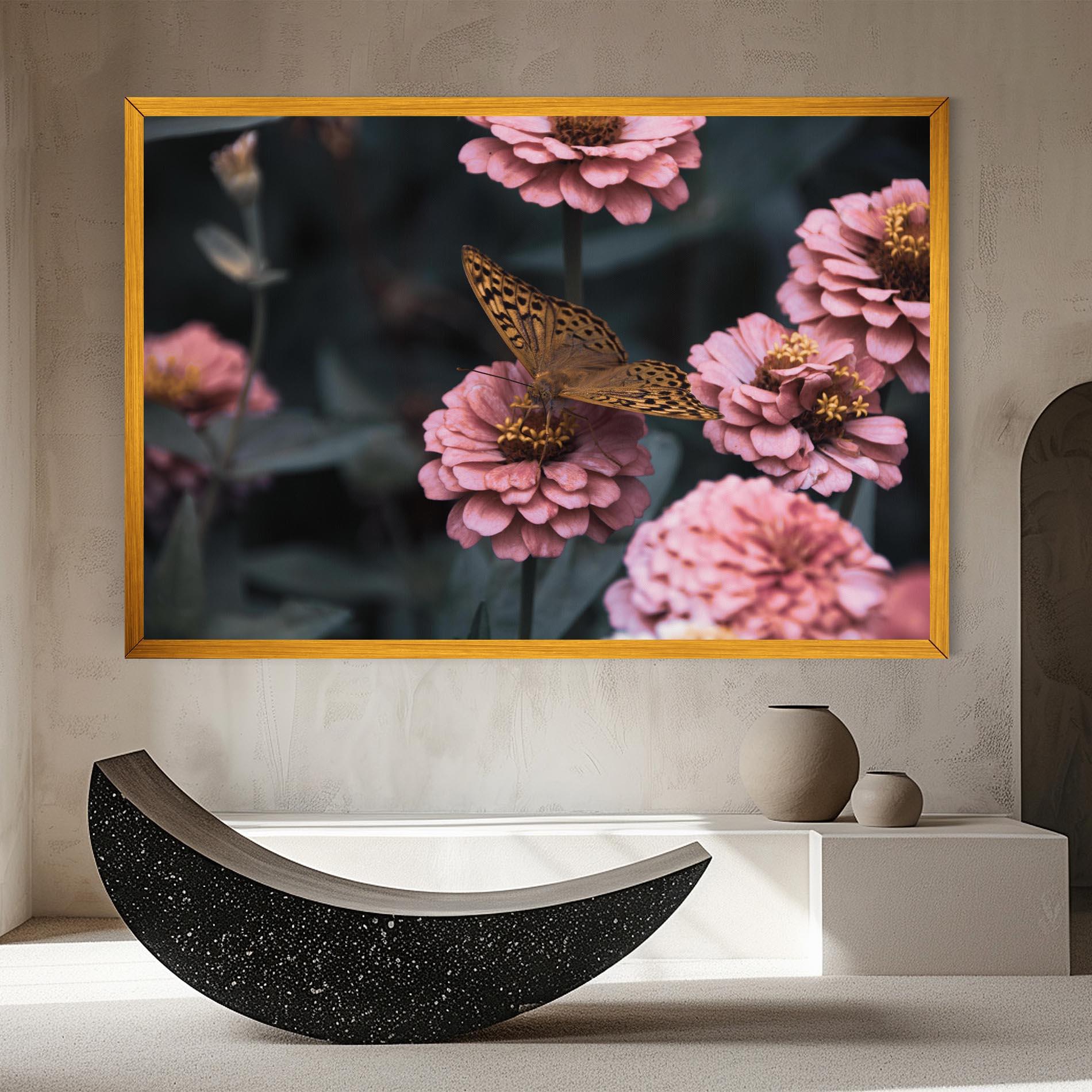 Tablou Canvas Flower Butterfly mockup 8