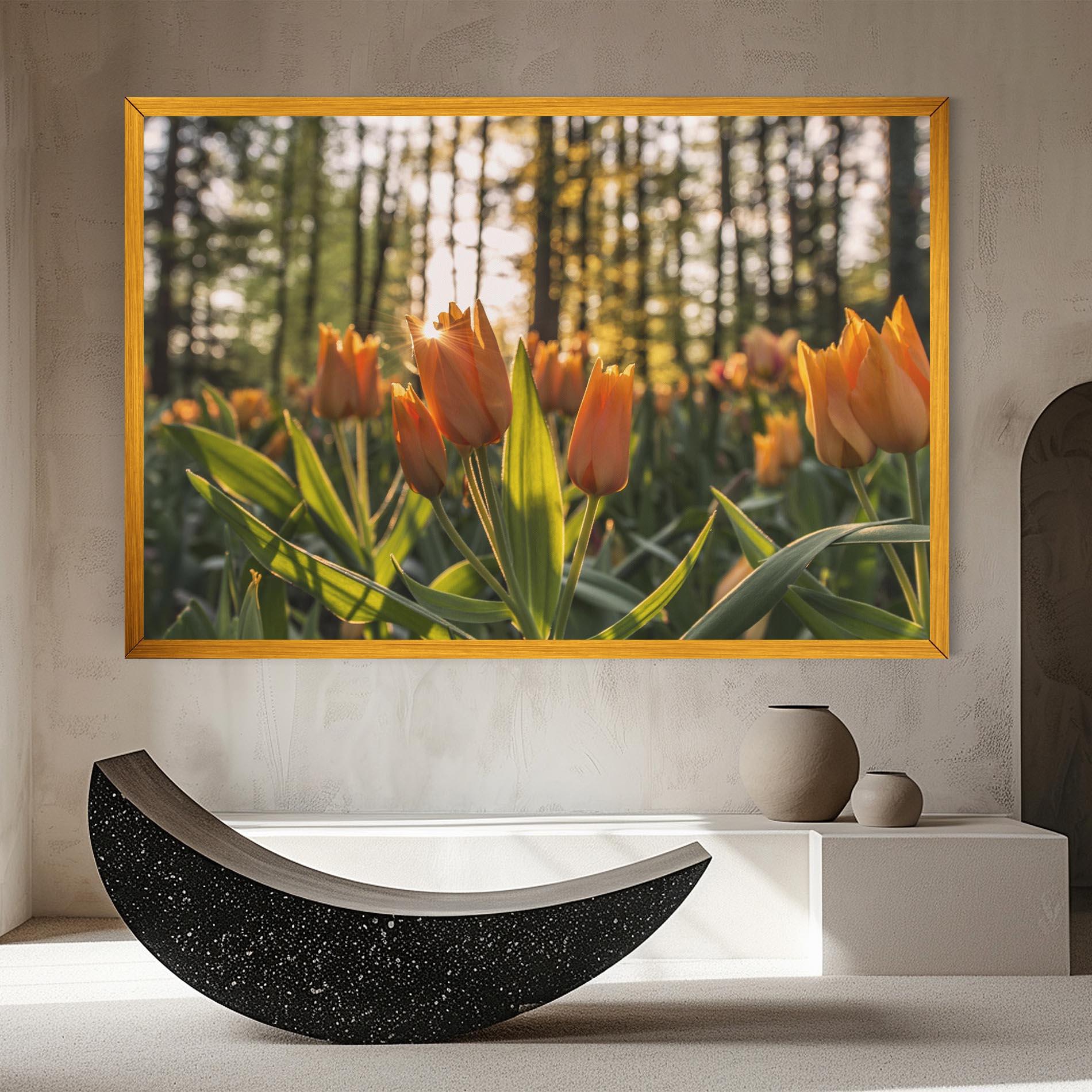 Tablou Canvas Forest Tulips mockup 8