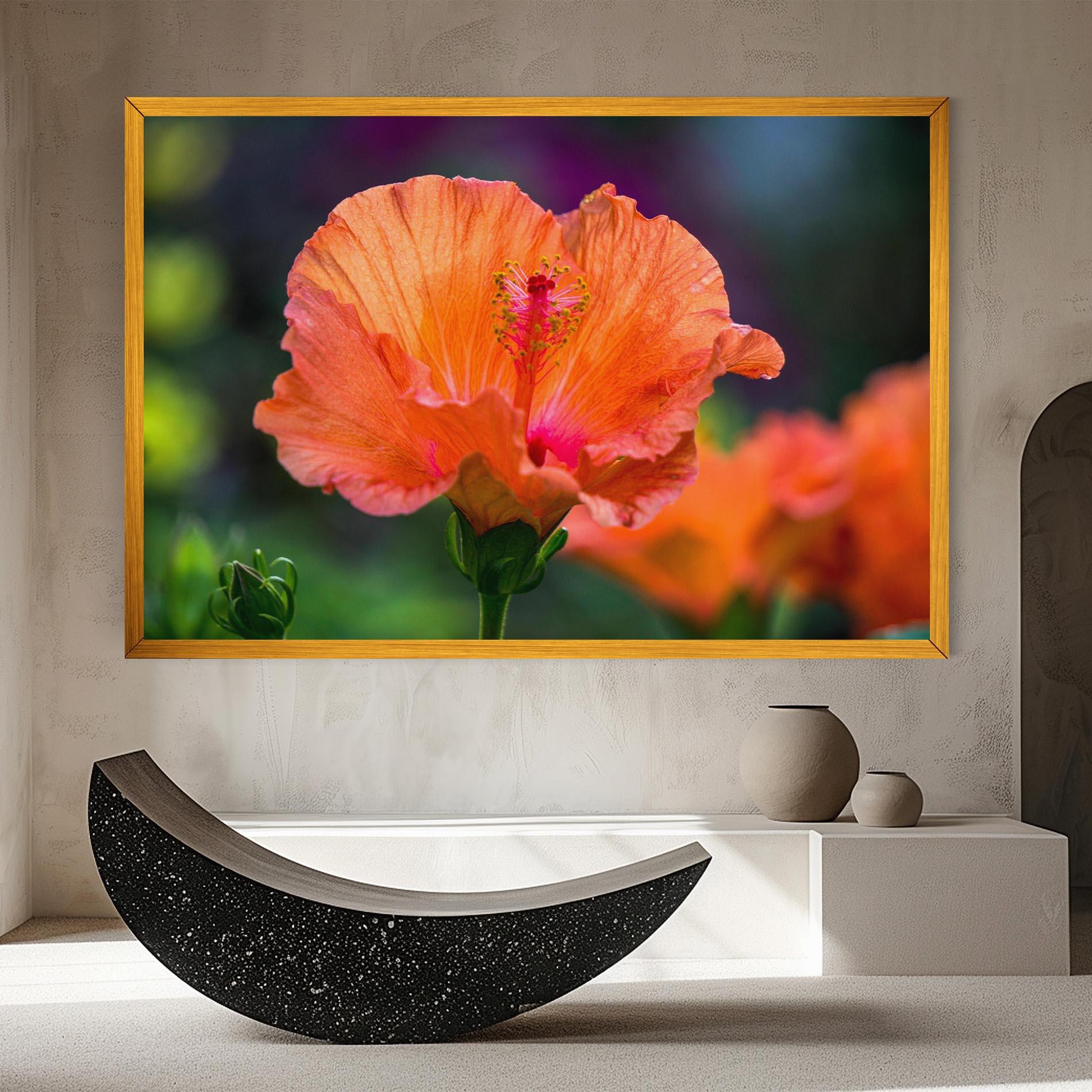 Tablou Canvas Orange Wild Flower mockup 8