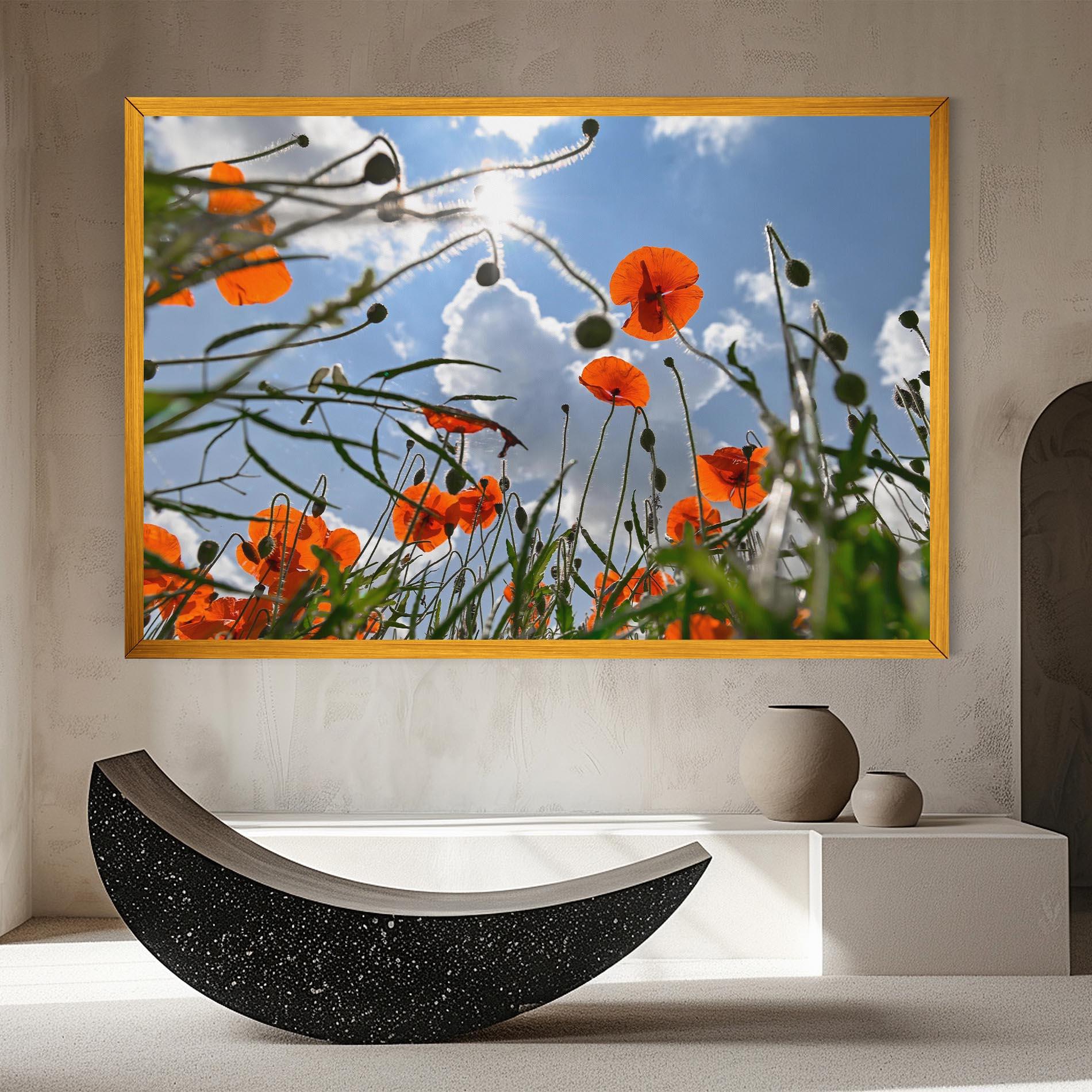 Tablou Canvas Wild Poppy Daylight mockup 8