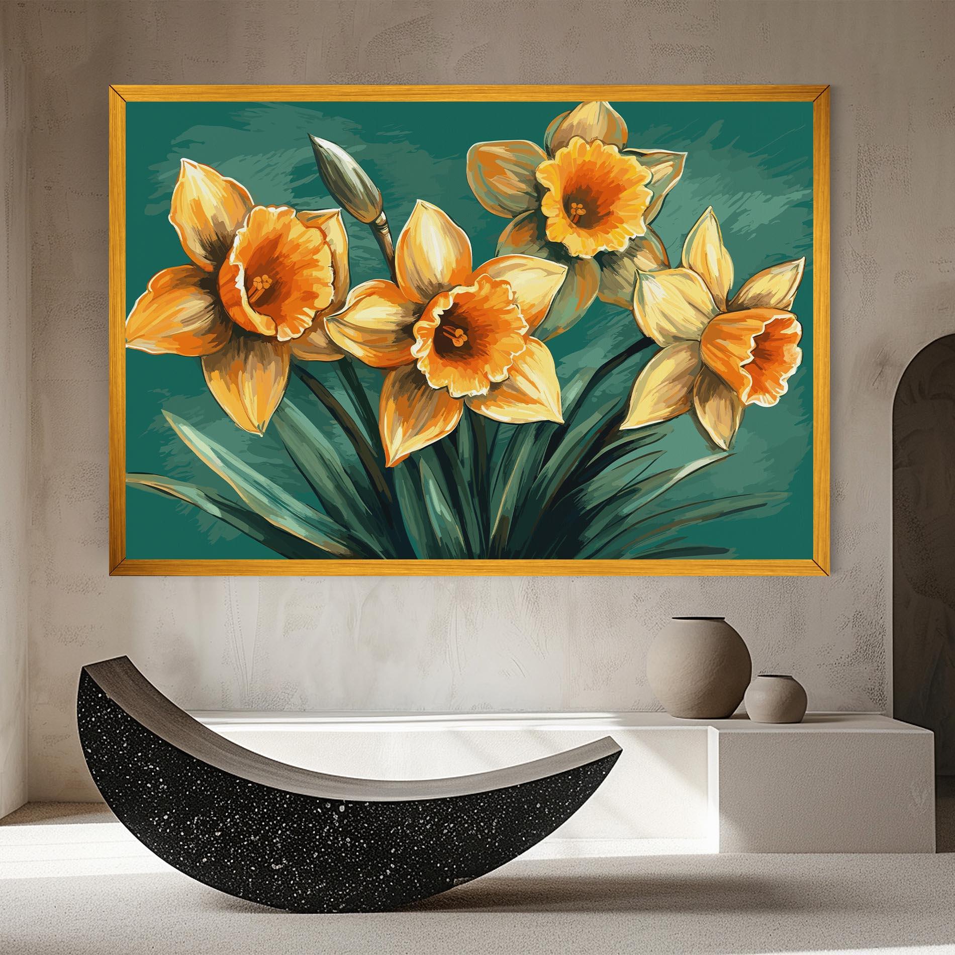 Tablou Canvas Yellow Wild Flower mockup 8