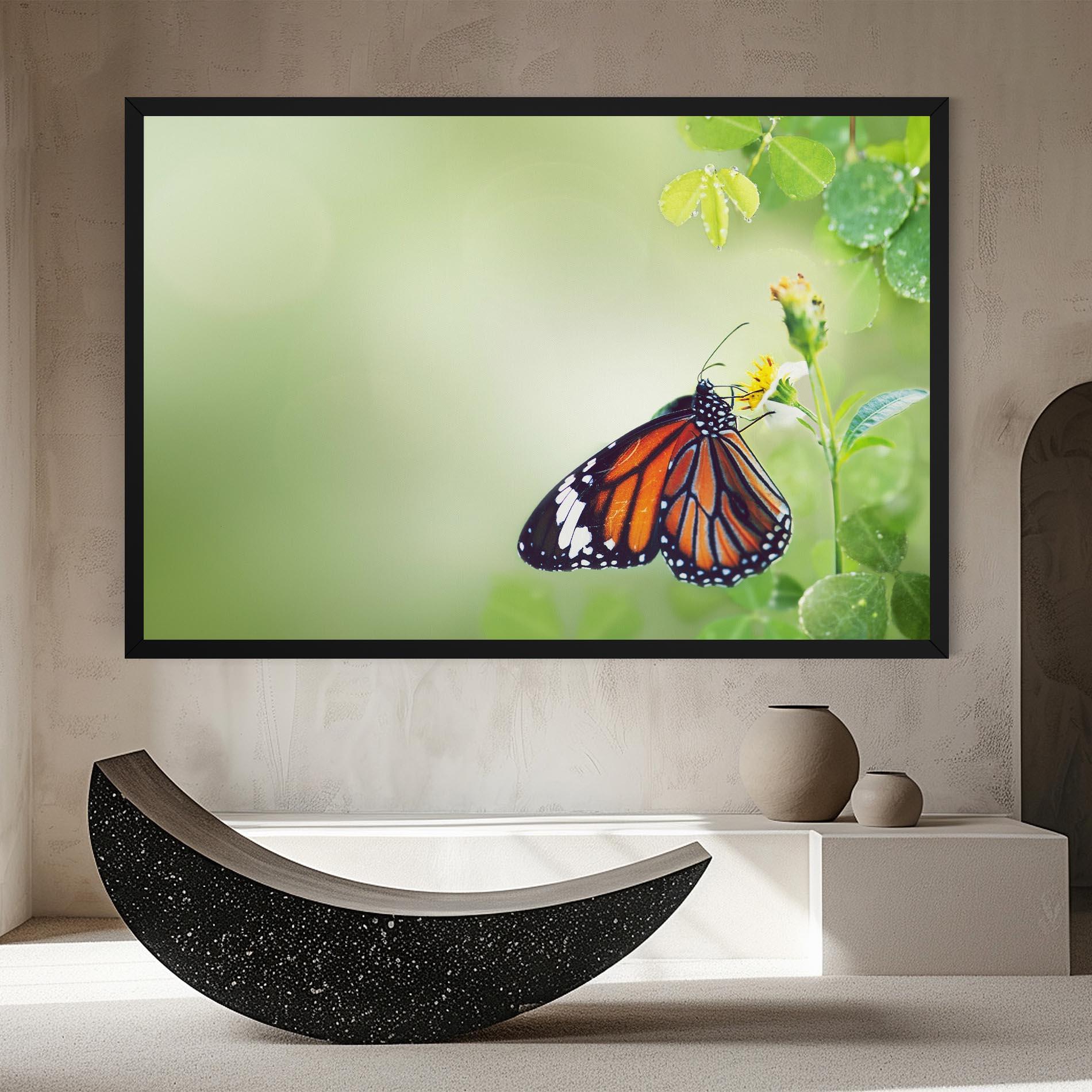 Tablou Canvas Butterfly Wild Plant mockup 8