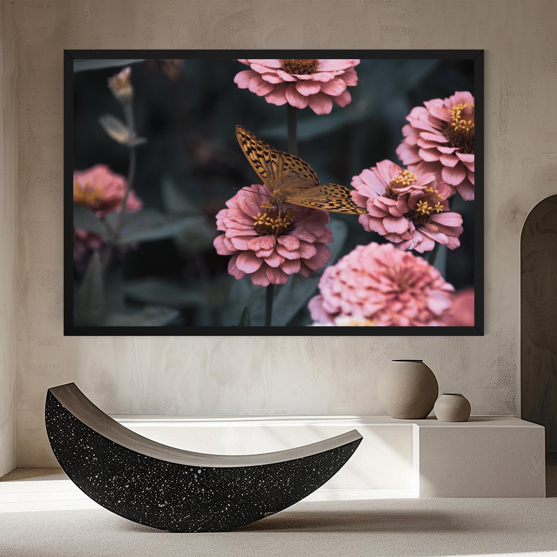 Tablou Canvas Flower Butterfly mockup 8