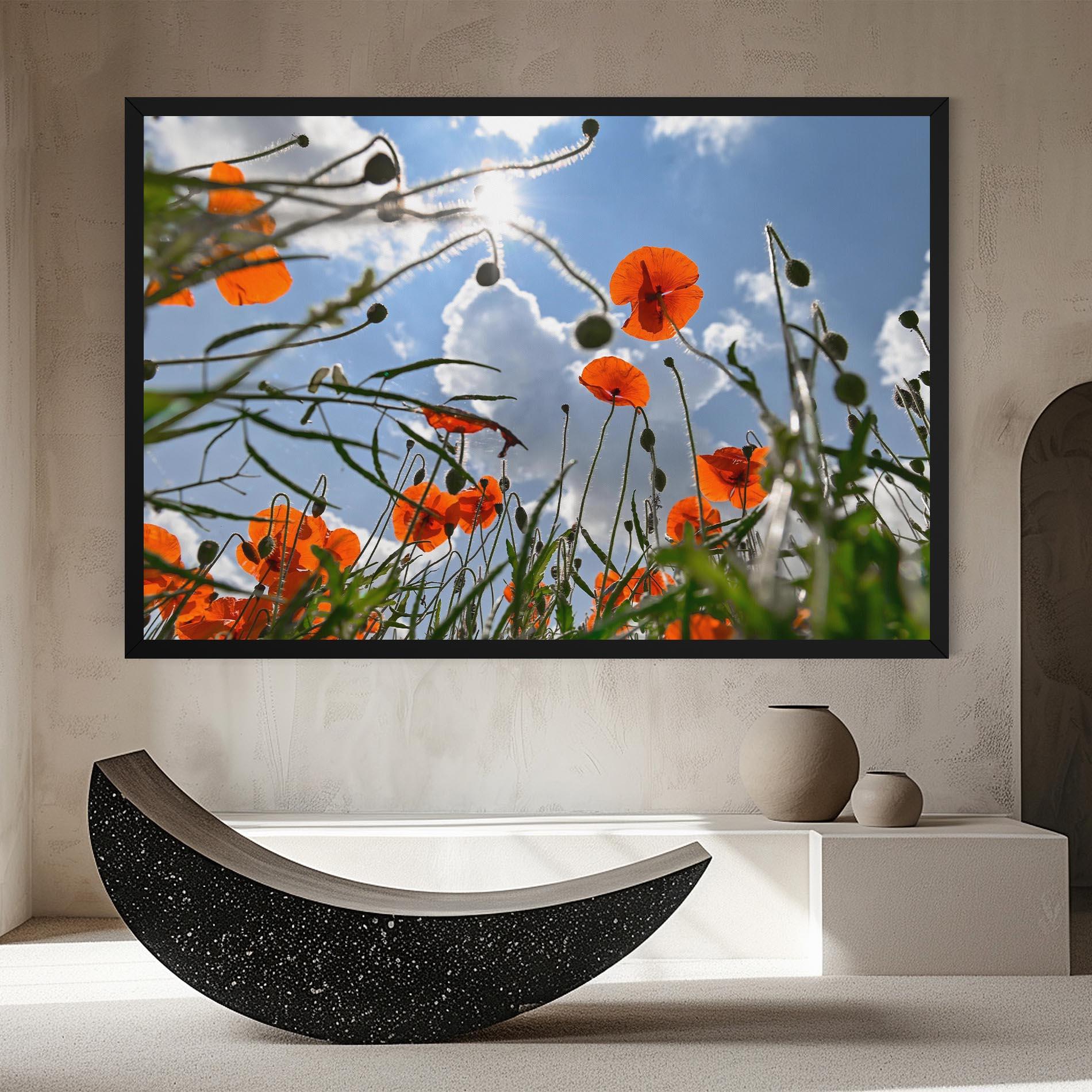 Tablou Canvas Wild Poppy Daylight mockup 8