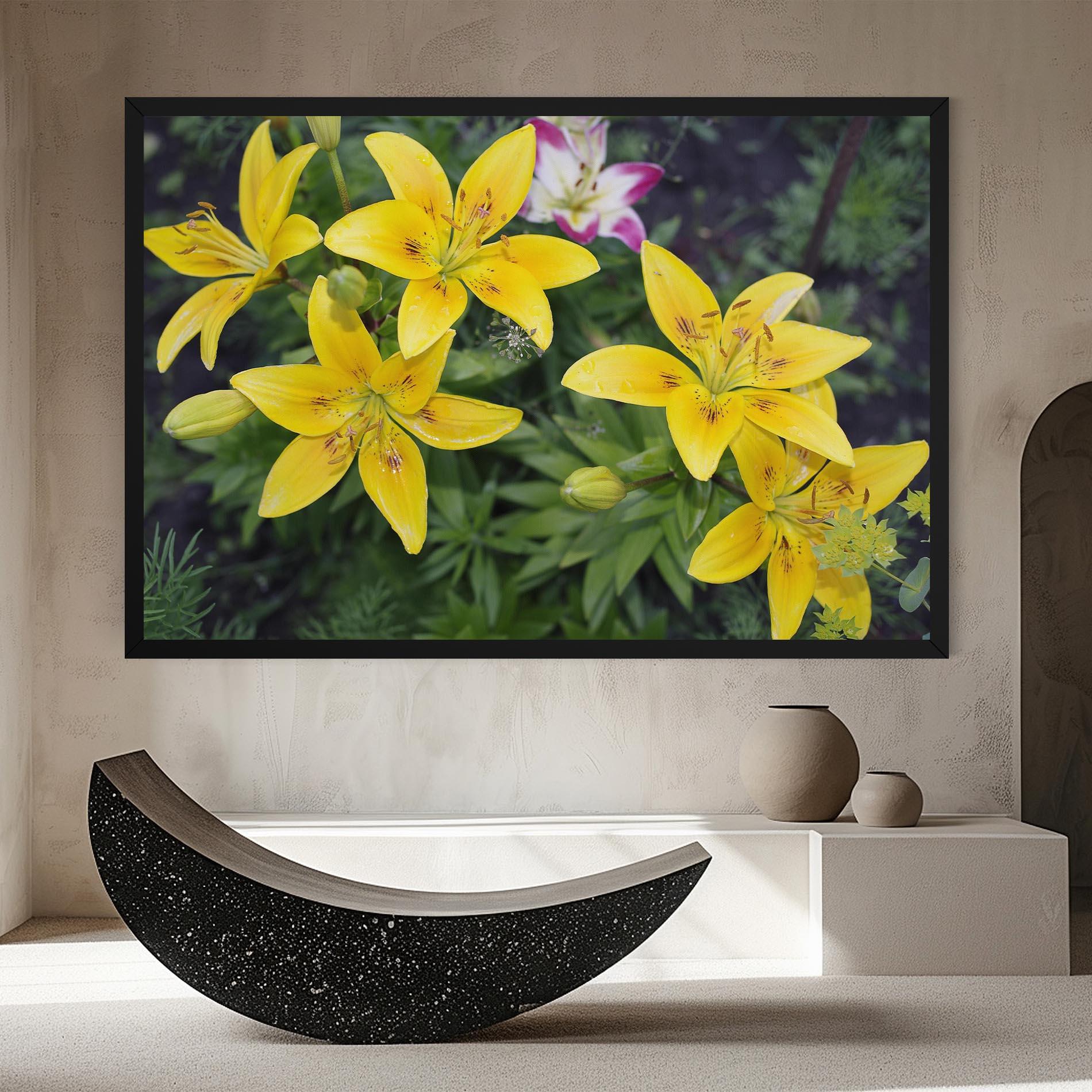 Tablou Canvas Yellow Flowers mockup 8