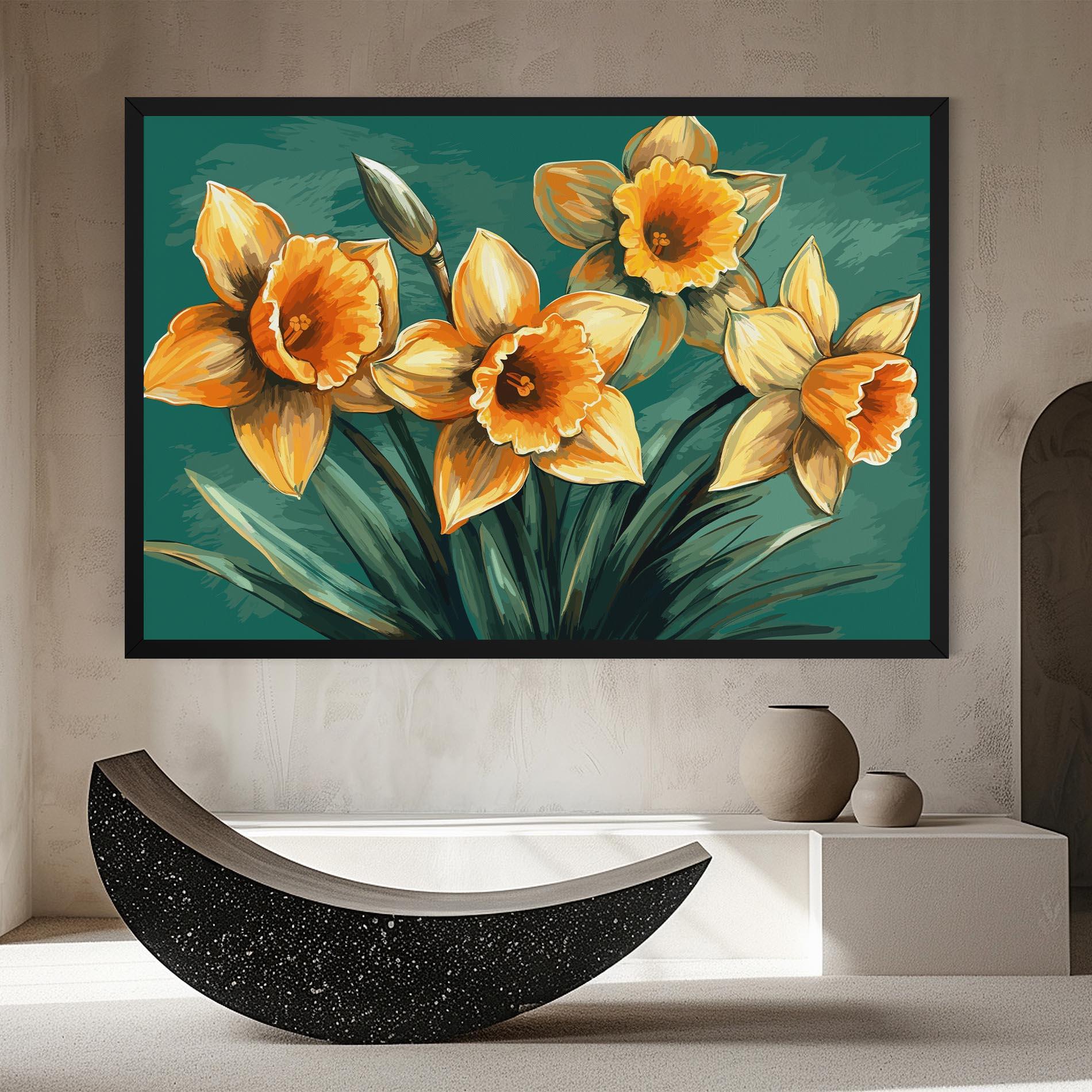 Tablou Canvas Yellow Wild Flower mockup 8