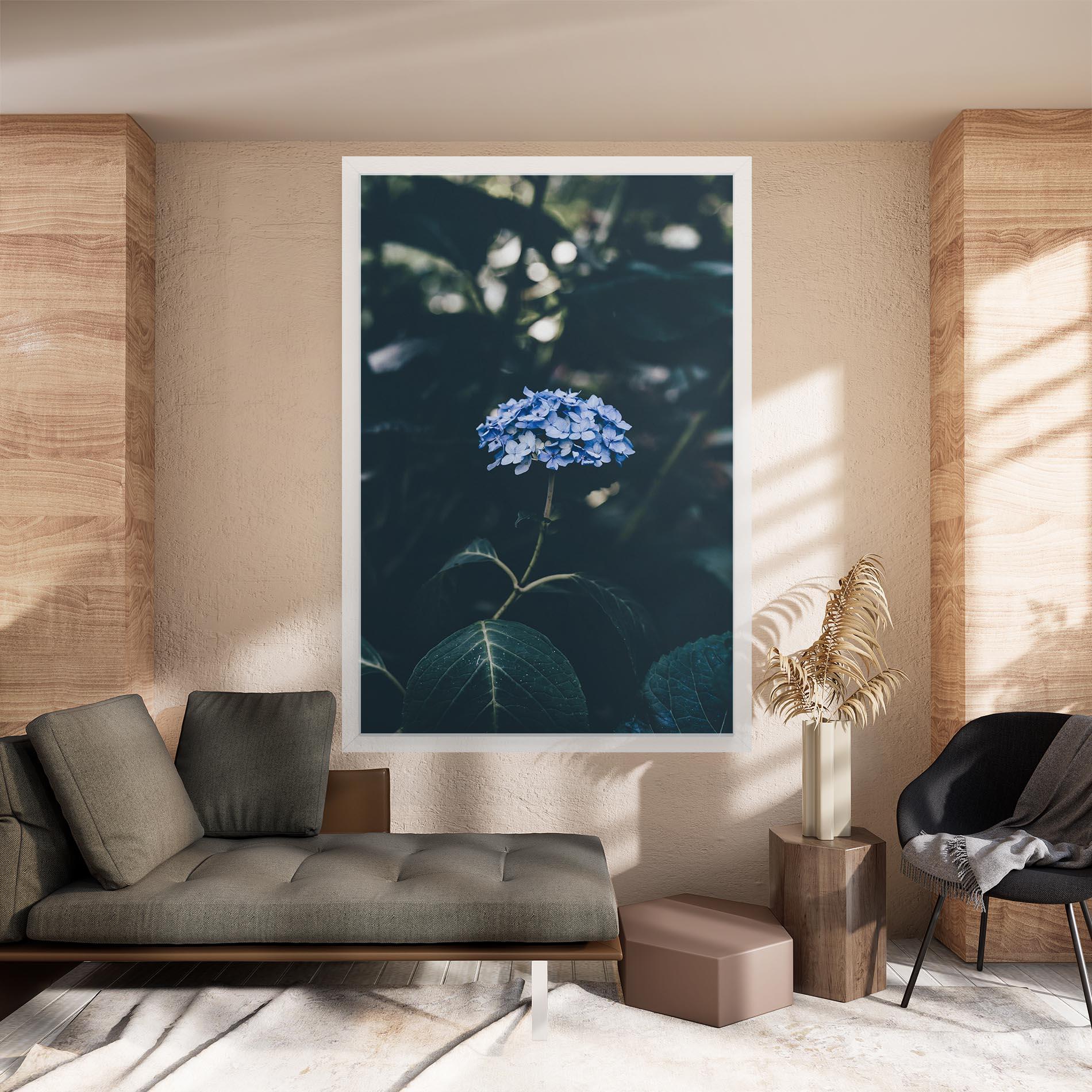 Tablou Canvas Forest Blue Flower mockup 8